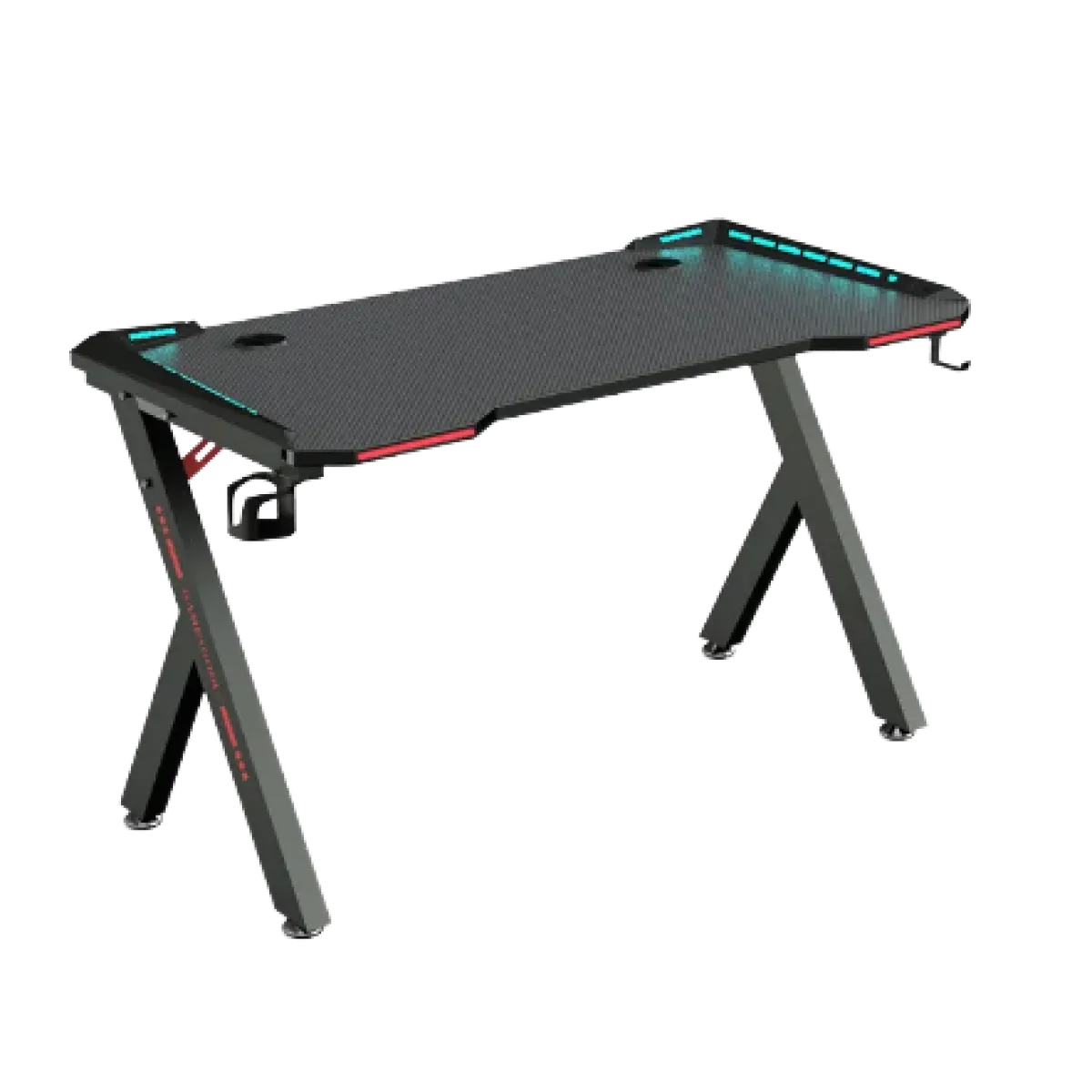 CEM (R5) Gaming Desk Table - RGB - 140 x 60 x 73cm - Black