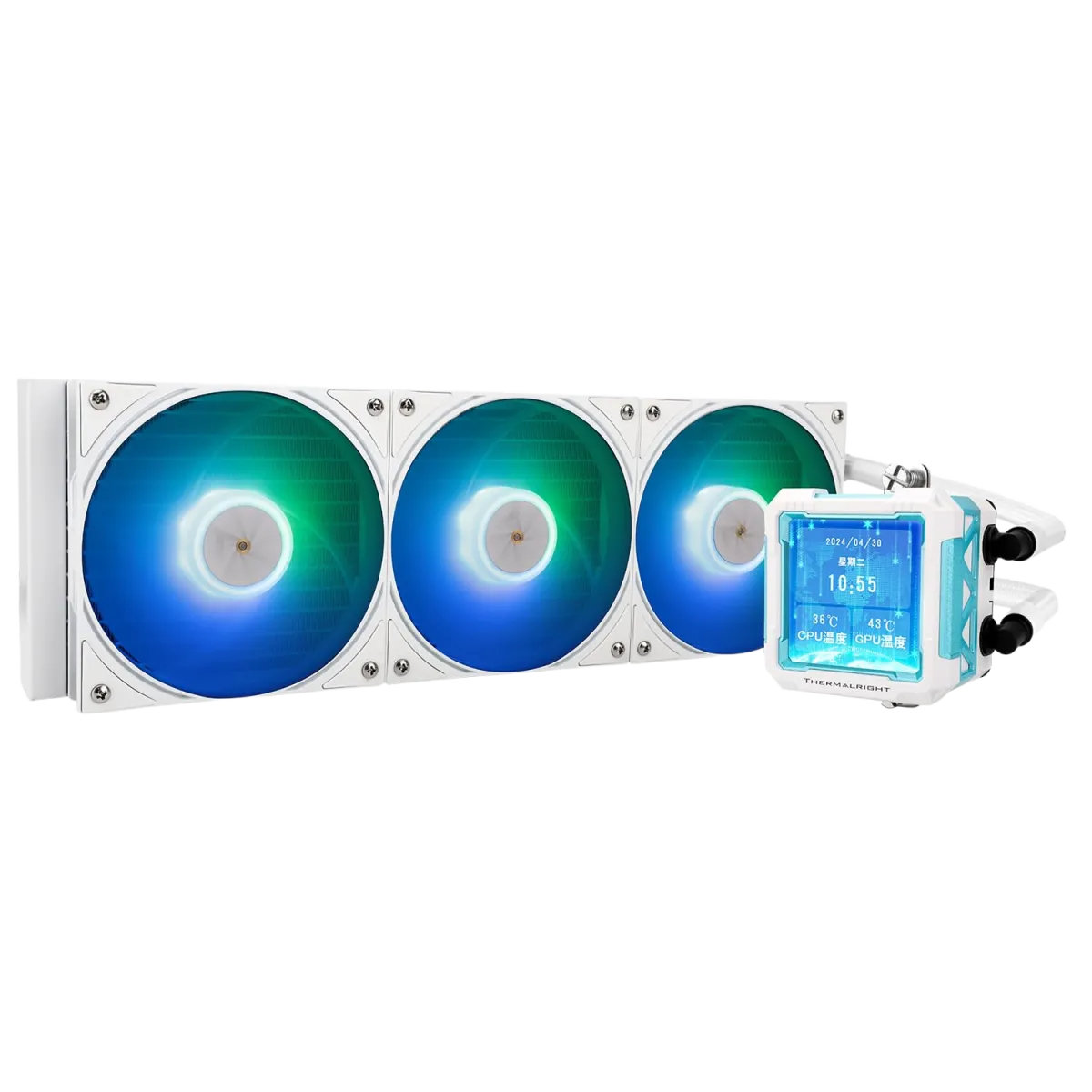 ThermalRight Frozen Warframe 360 Pro Liquid Cooler - LGA1700 - ARGB - LCD Screen - White