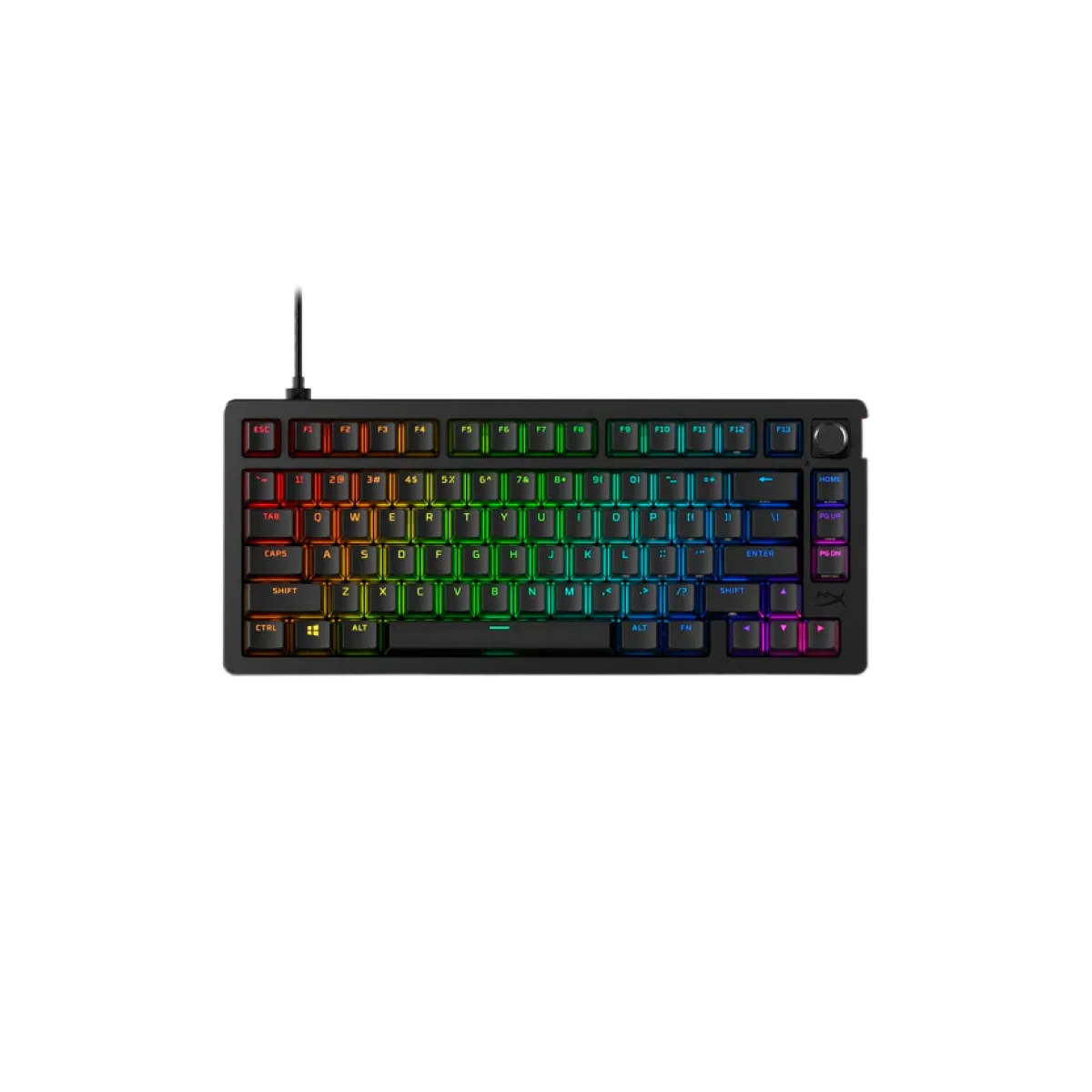 HP (7G7A4AA) HyperX Alloy Rise 75 Mechanical Wired Gaming Keyboard - RGB- 2Yrs- Black