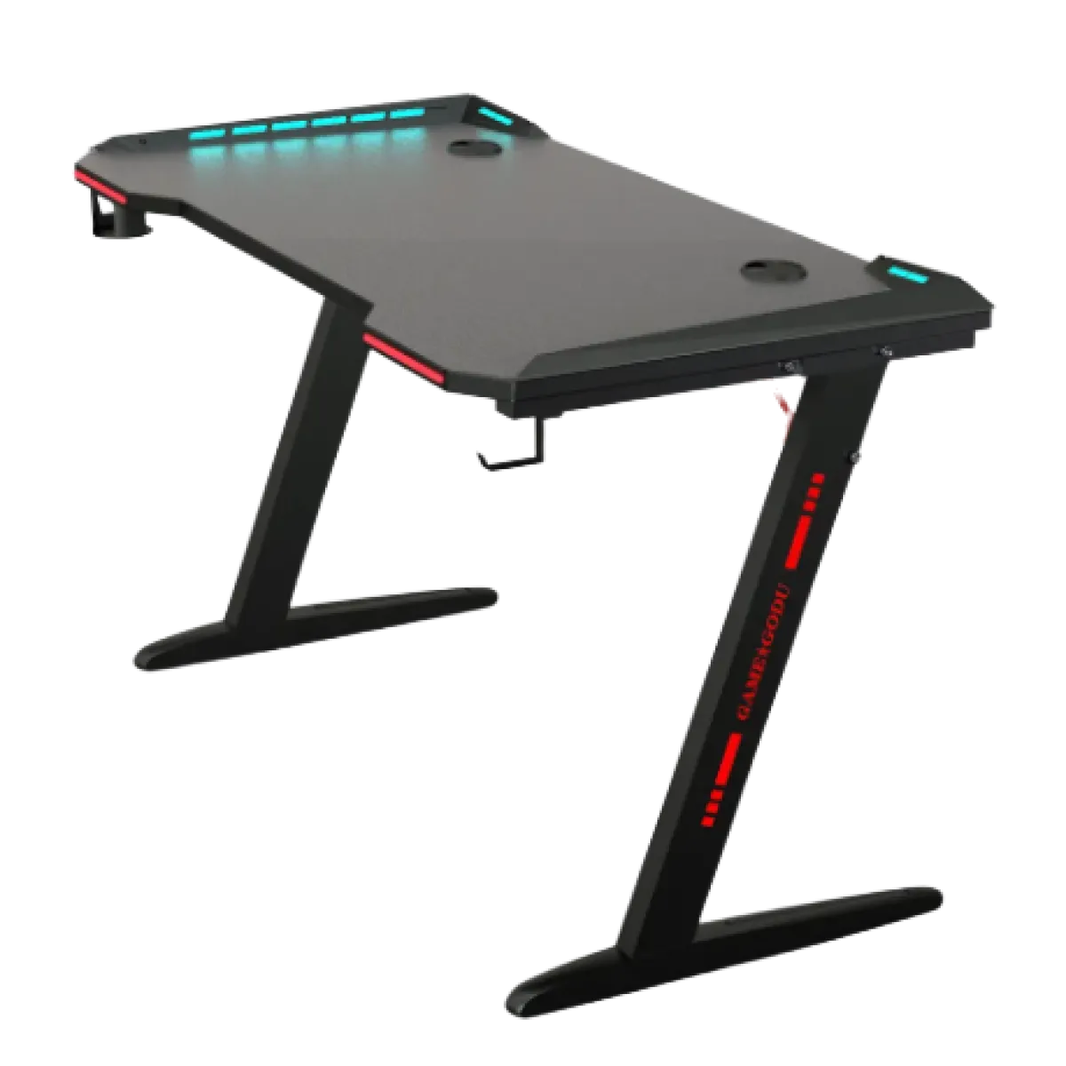 CEM (Z8) Gaming Desk Table - RGB - Black