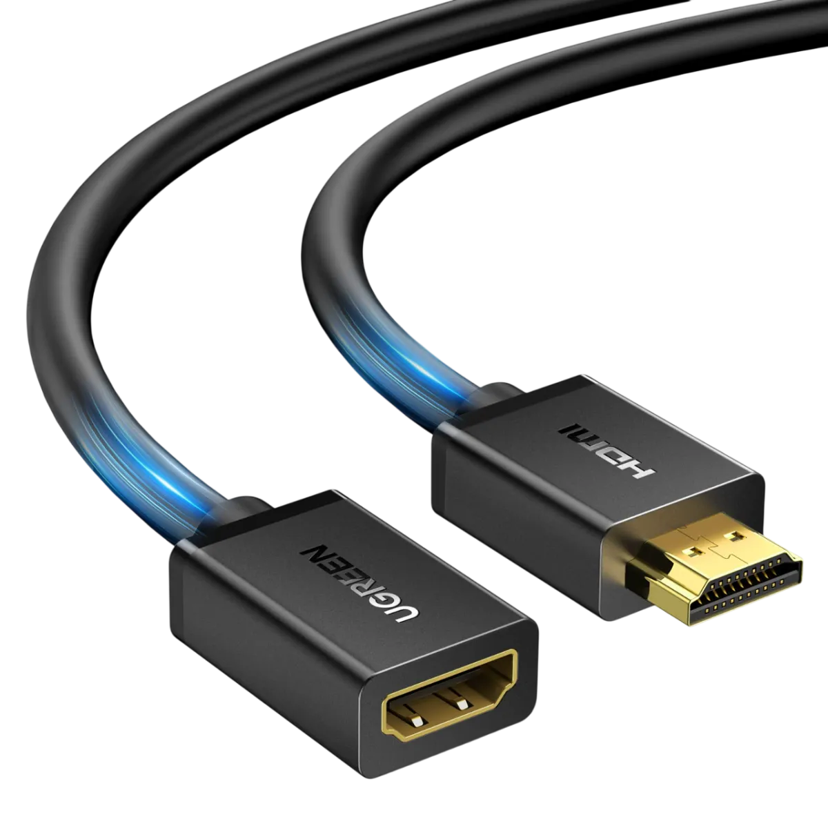UGreen (10146) HDMI to HDMI Durable Extension Cable (M-F) - 4K - 5m - Black