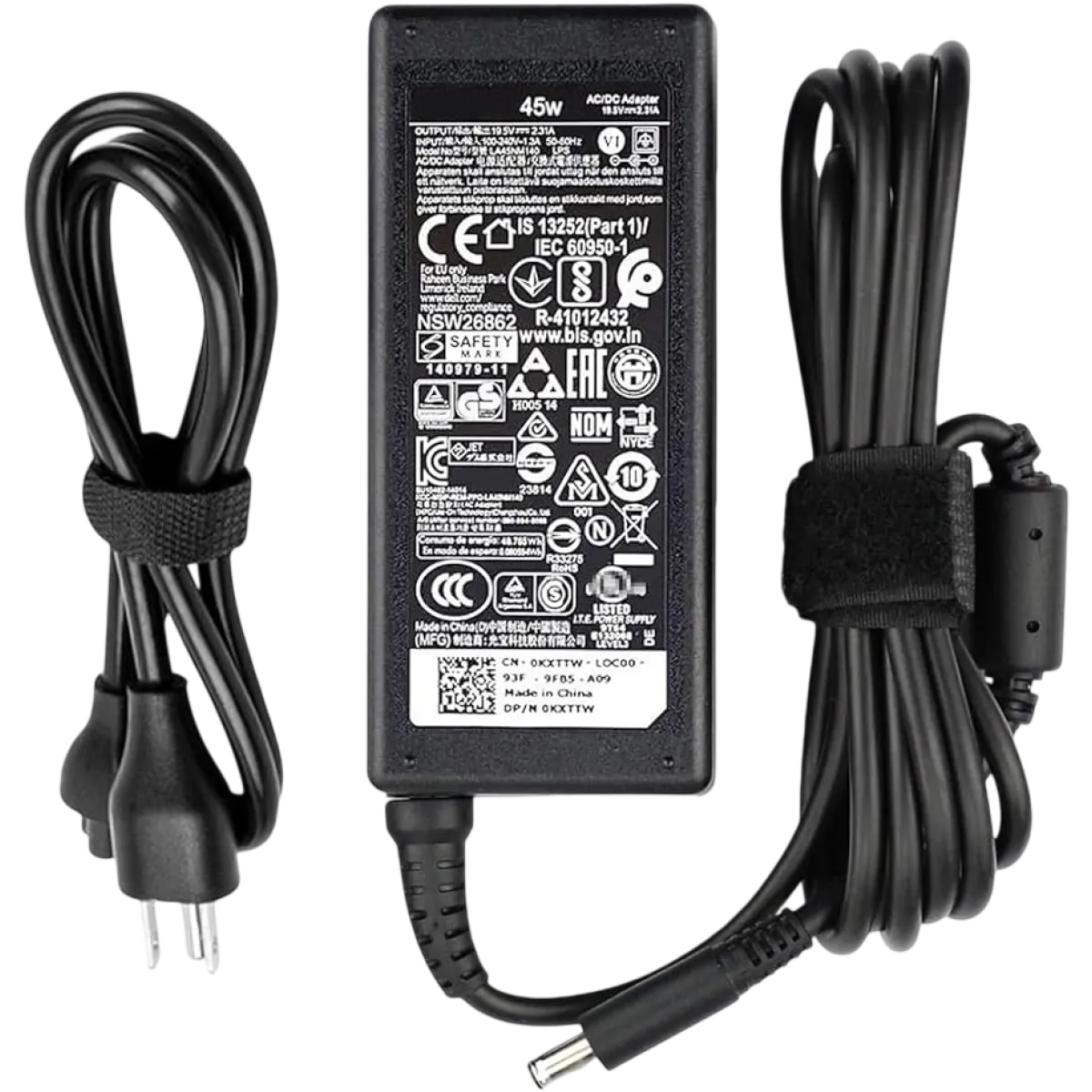 Dell (LA45NM140) Genuine Adapter 19.5V 2.31A 45W - 4.5mm - Black