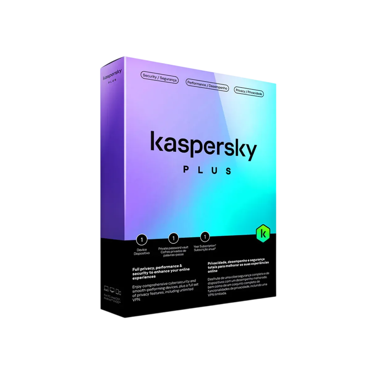 Kaspersky (KP011) Plus Security 2025 - 5 Devices - 1 Year License
