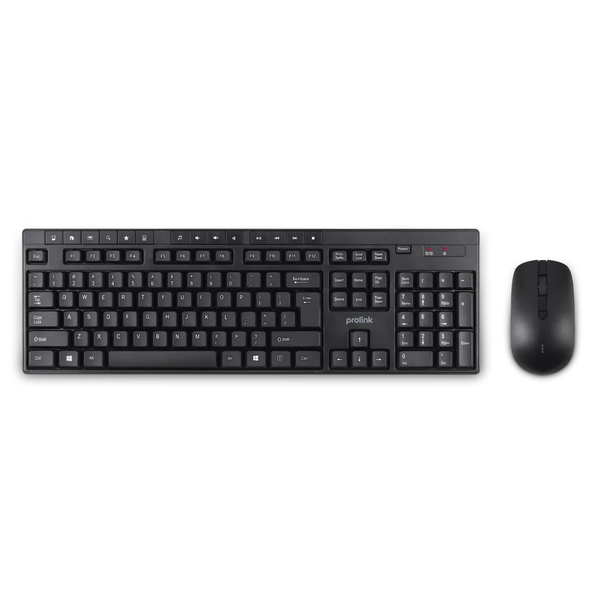 Prolink (PCWM-7005) Wireless Multimedia Desktop Combo - USB - Black