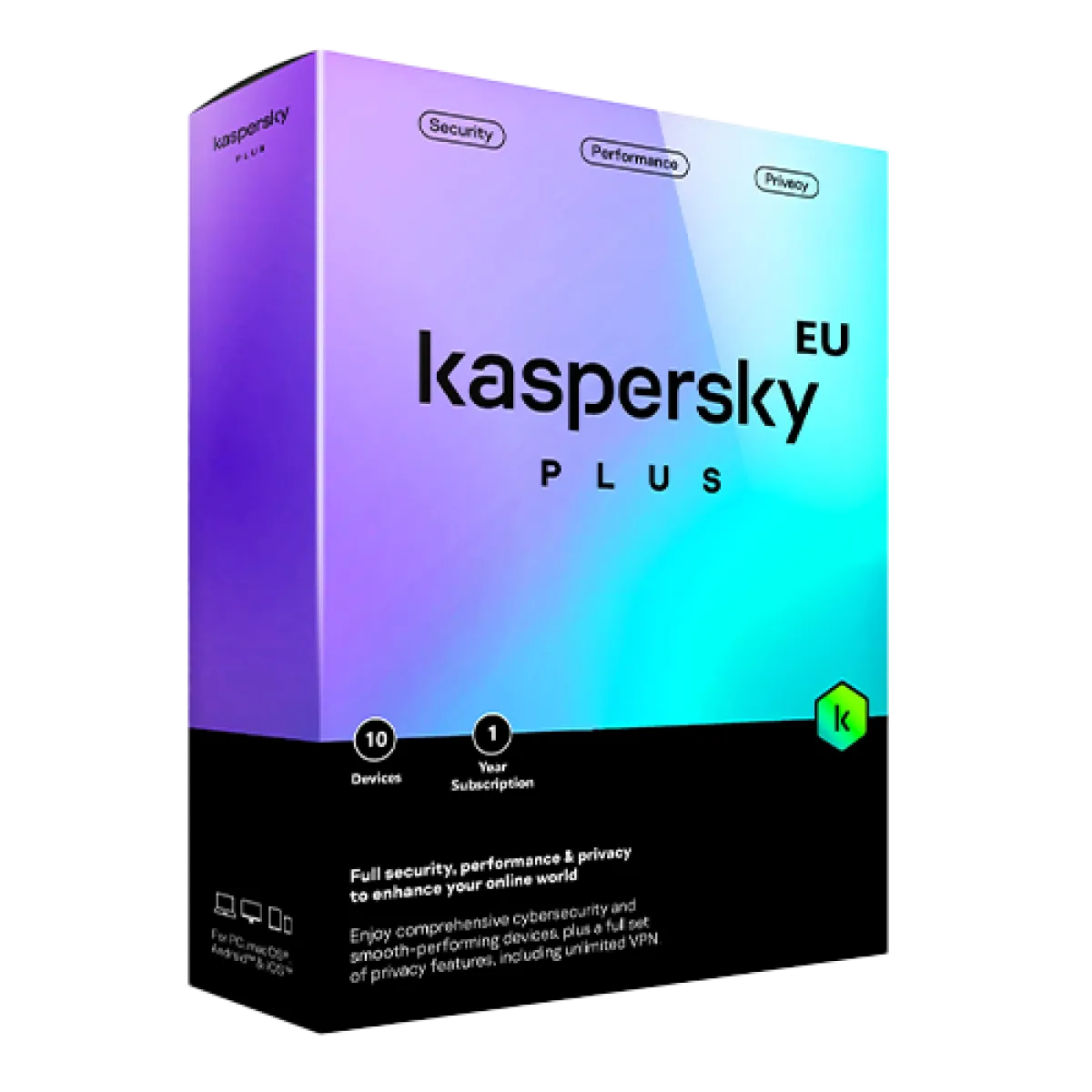Kaspersky (KP011) Plus Security 2025 - 10 Devices - 1 Year License