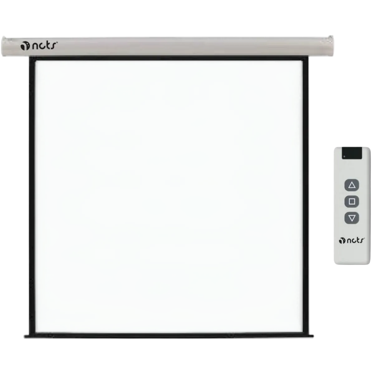 NCTS (E240) Electrical Projector Screen 240cm x 240cm - Remote Control - White