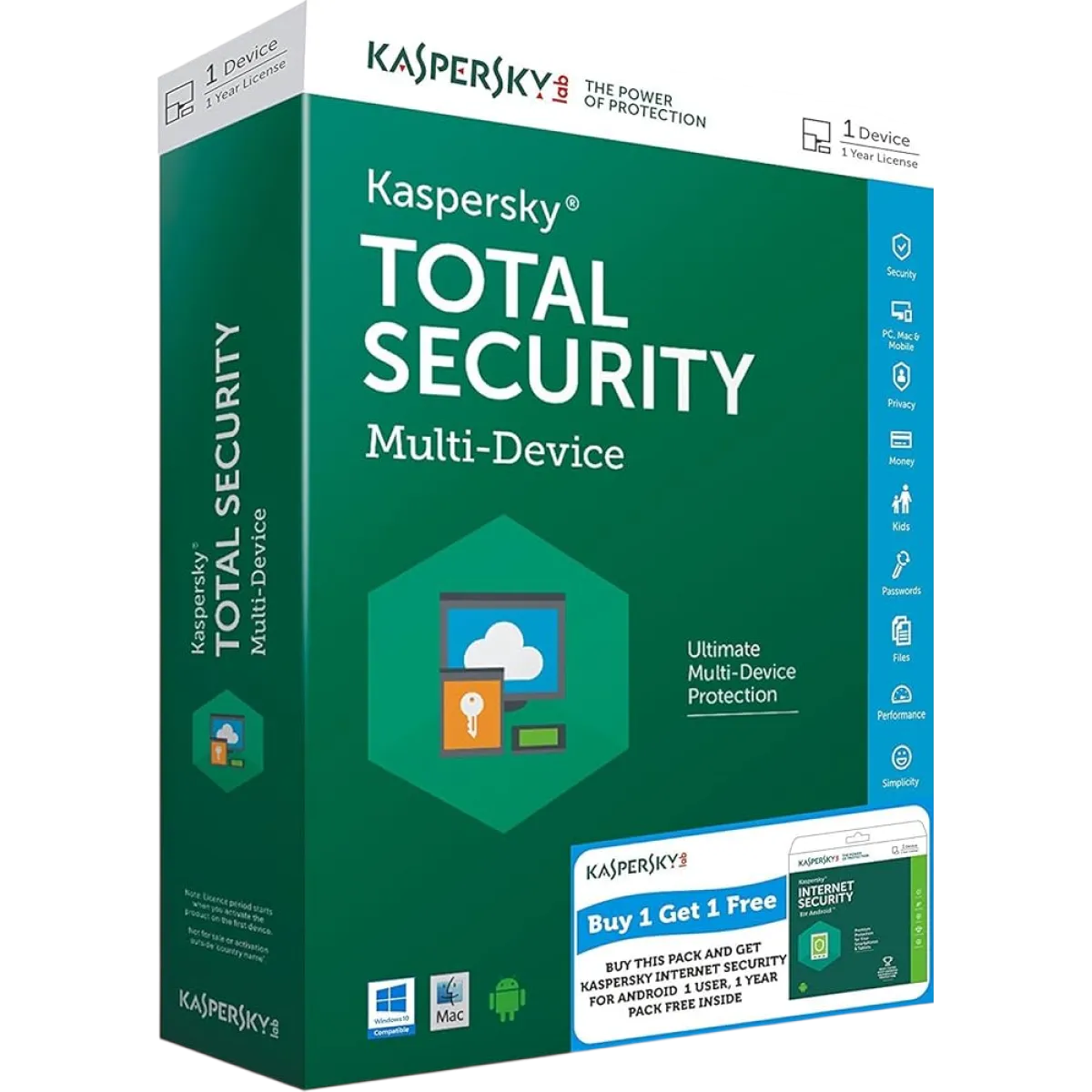Kaspersky Android Internet Security - 1 Devices - 1 Year License