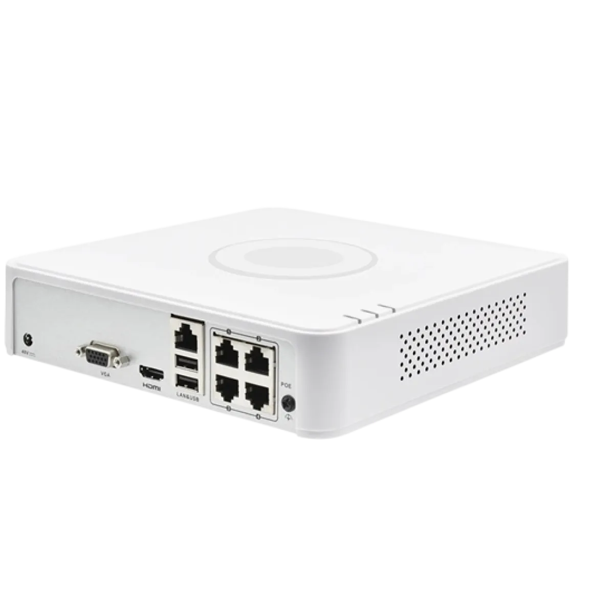 Hikvision (DS-7104NI-Q1/4P) 4 channel Mini 1U NVR - White