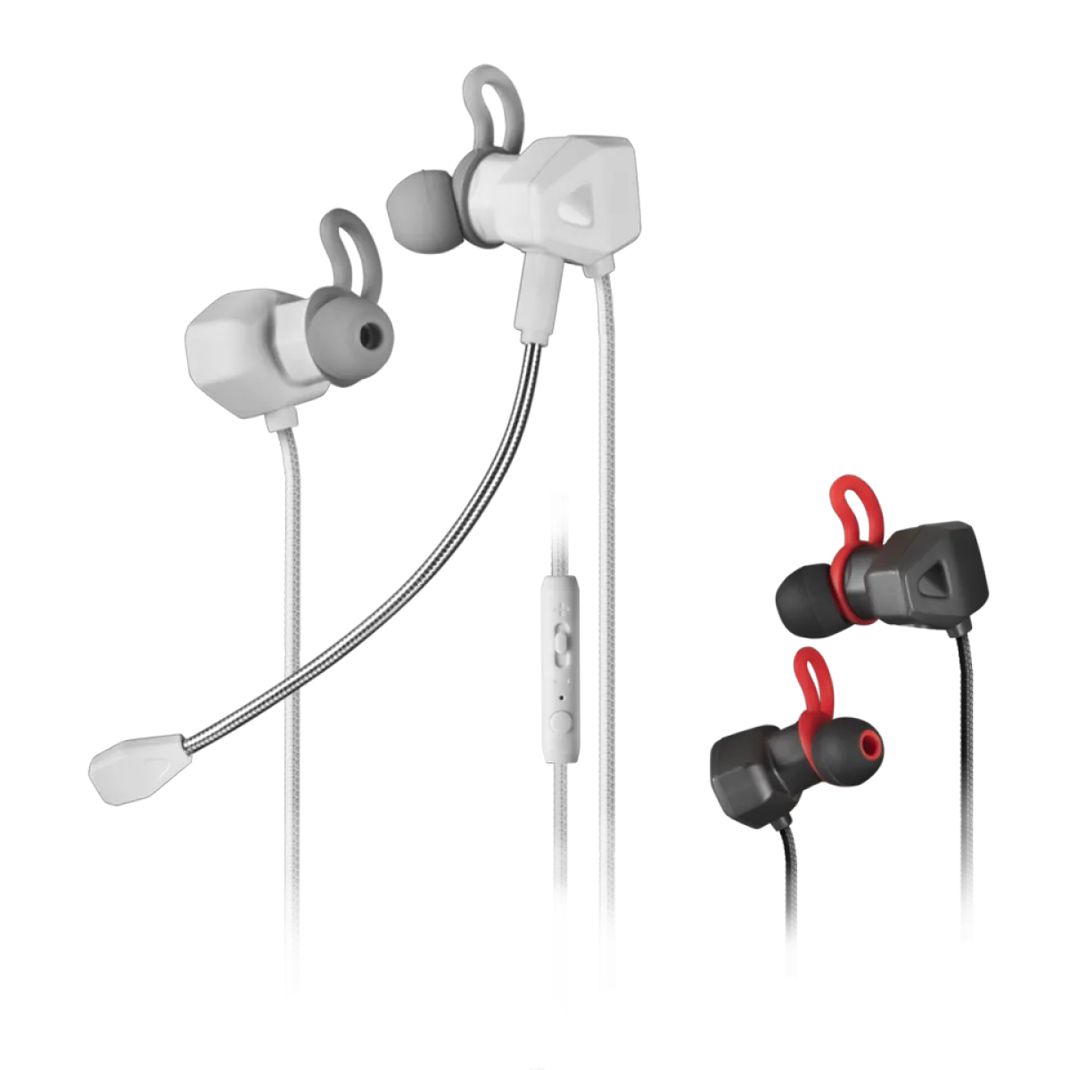 Mars (MIHXW) Wired In Ear Gaming Headphones - 3.5mm - White