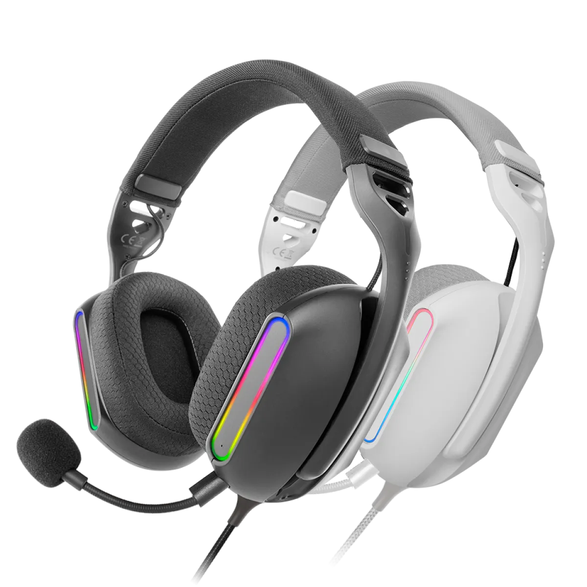 Mars (MHPRO) Wired Gaming Headset - 3.5mm / USB - RGB - Black