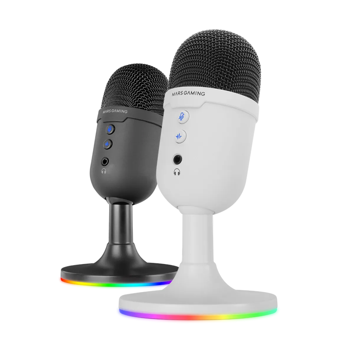 Mars (MMICCXW) Compact Noise Canceling Gaming Microphone - USB 2.0 - White