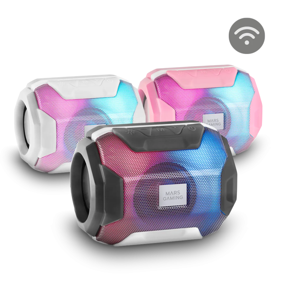 Mars (MSBAX) 10W Ultra Compact Gaming Speaker - USB/BT5.0 - RGB - Black