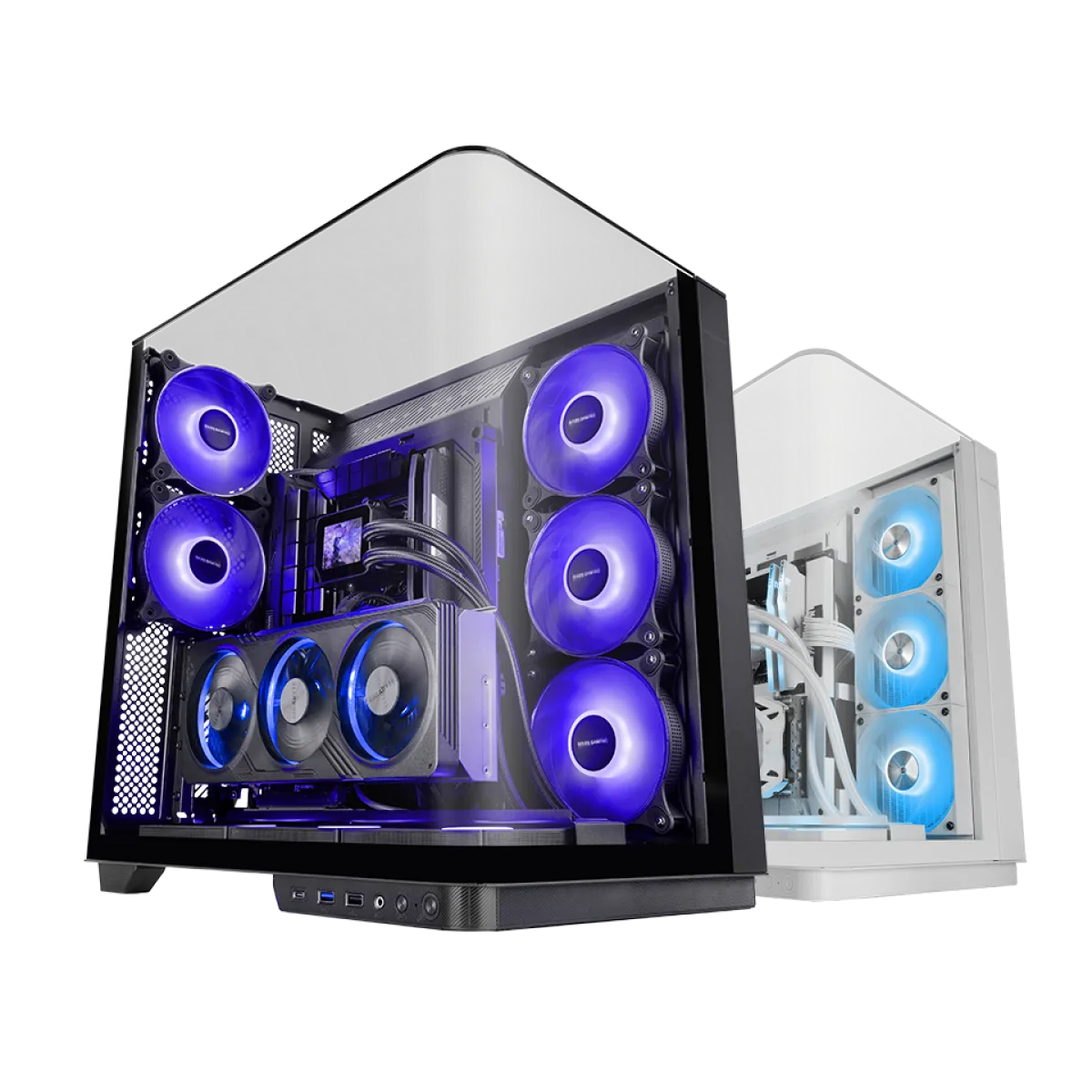 Mars (MCINFINIO) Mid tower Gaming Box Chassis with Tempered Glass - ATX - Black