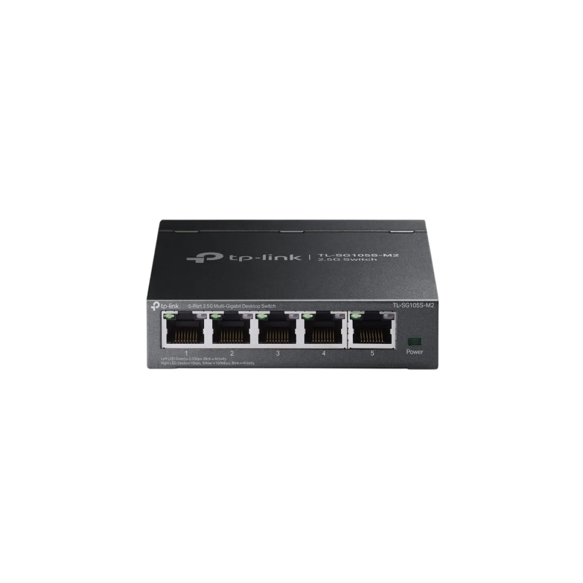 TP-Link (TL-SG105S-M2) 5-Port 2.5G Multi-Gigabit Desktop Switch - Black