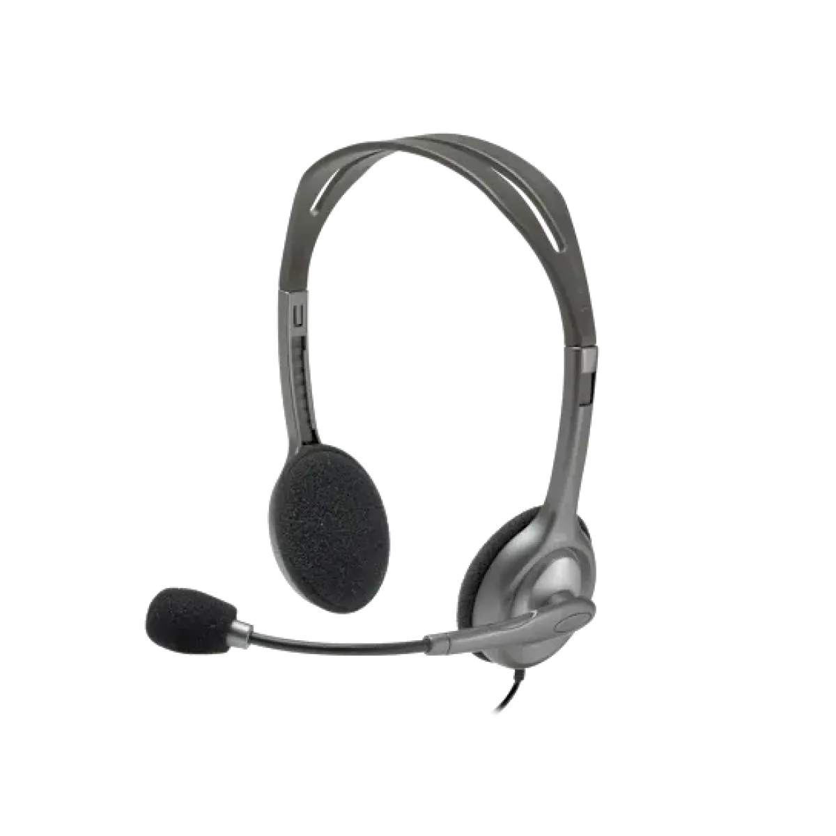 Logitech (981-000271) H110 Wired Stereo Headset - Mettalic Grey