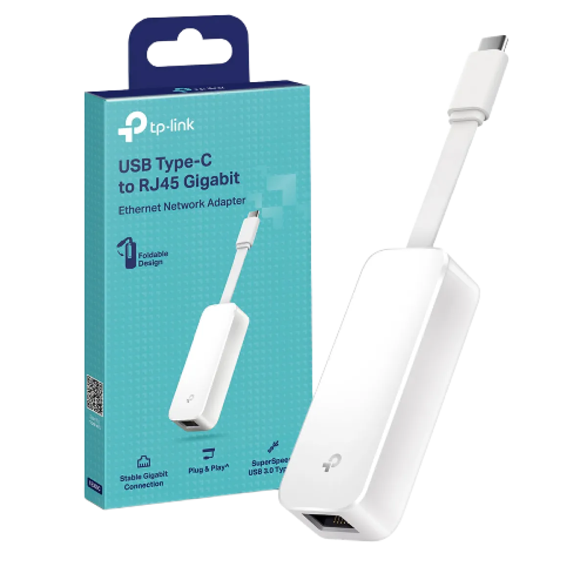 TP-Link (UE300C) USB-C To Gigabit Ethernet Network Adapter - White