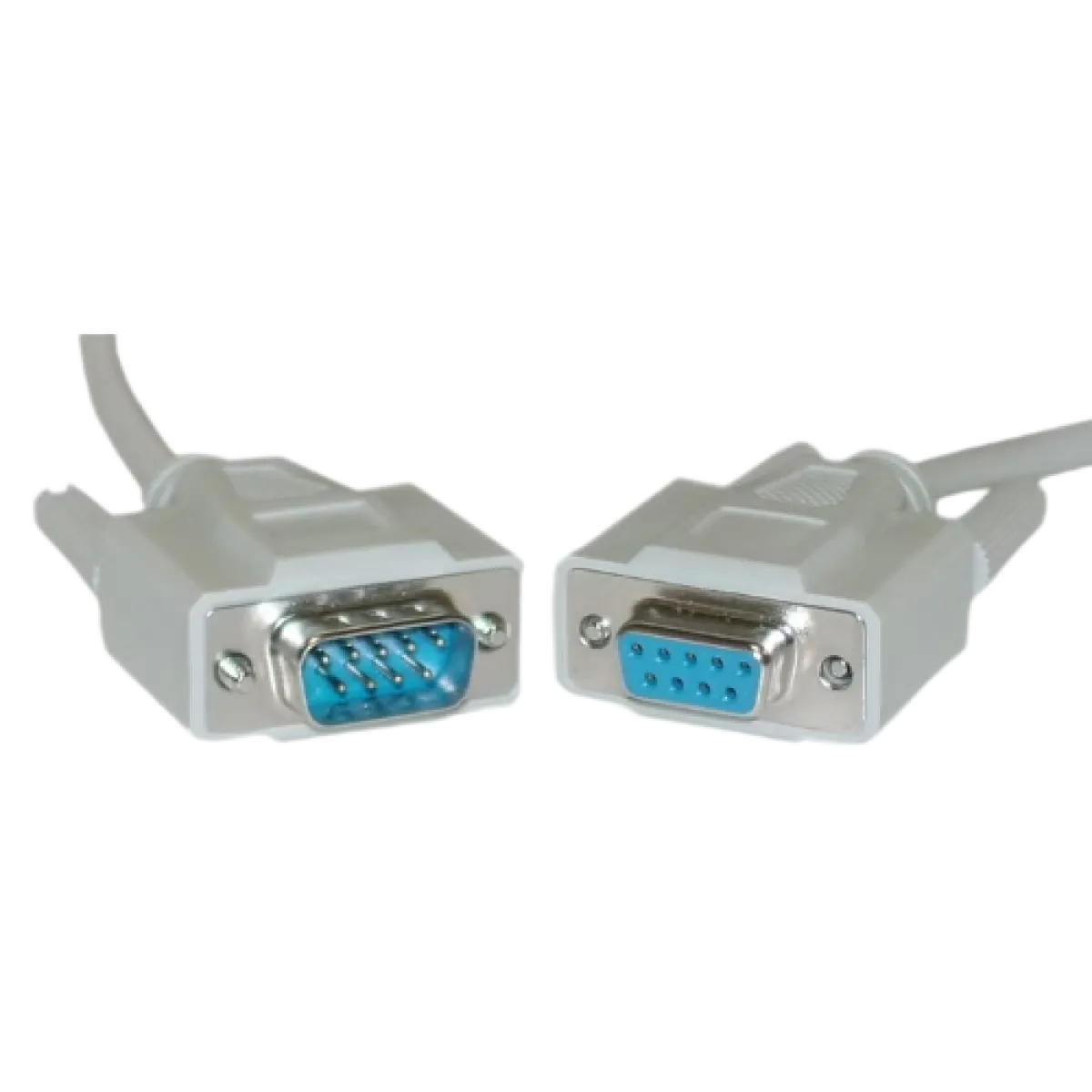 CEM DB9 RS-232 Serial Extension Cable 1.5m 9M-9F - Grey