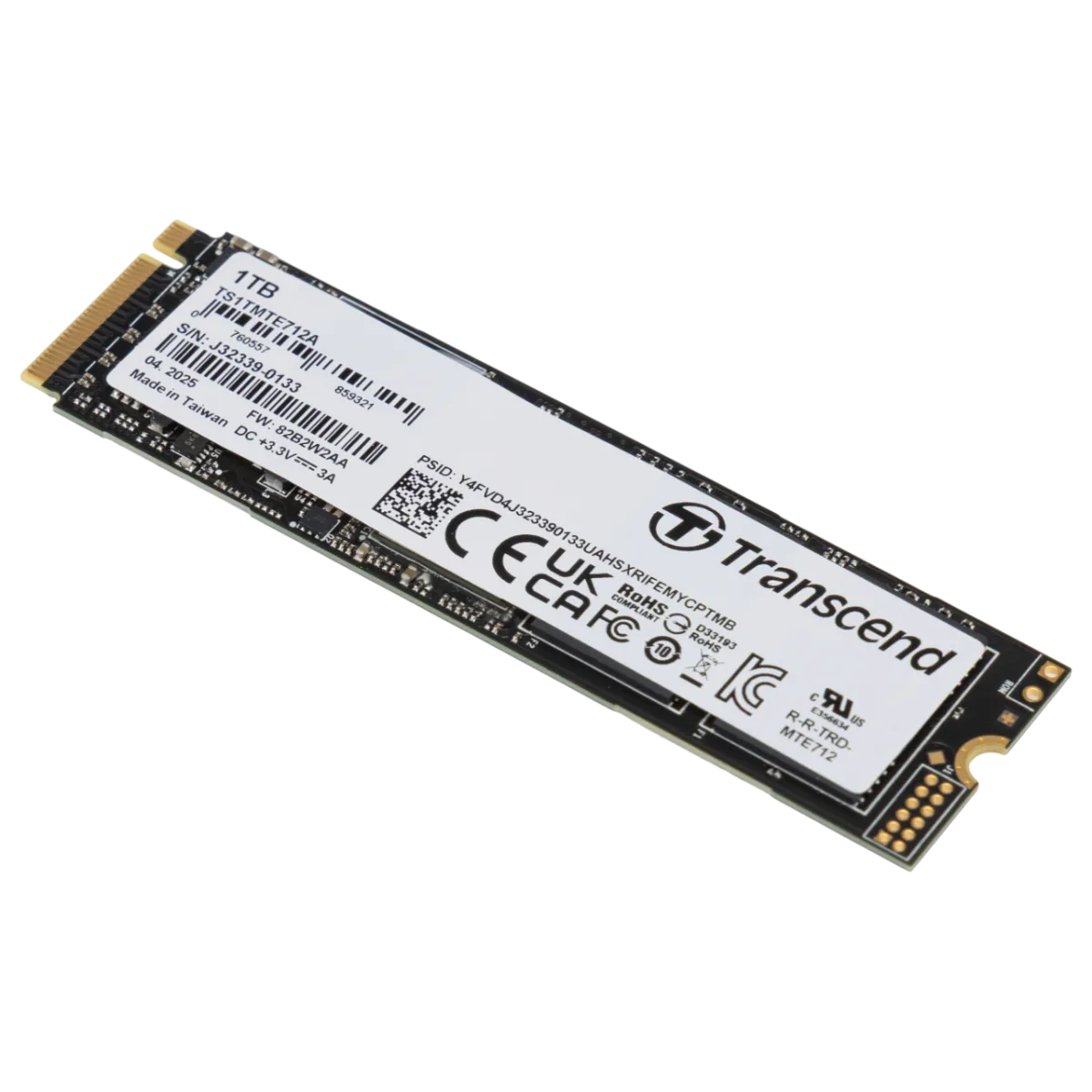 Transcend (TS1TMTE712A) 1Tb M.2 2280 PCIe Gen4 x4 NVMe SSD