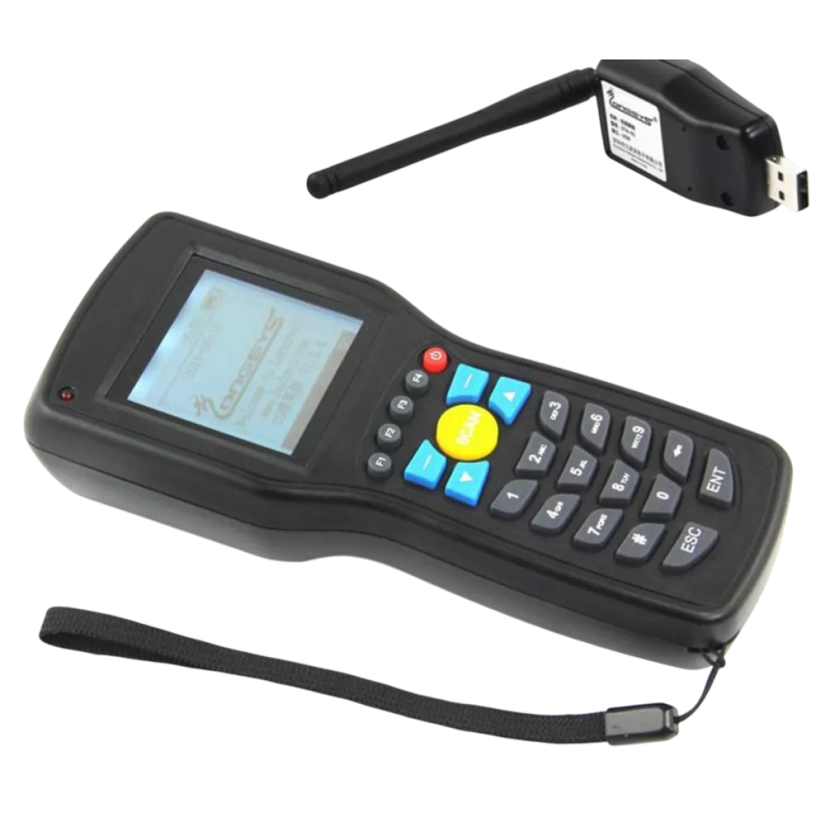 CEM Handheld Wireless Barcode Scanner and Data Collector - 1D/2D - Black