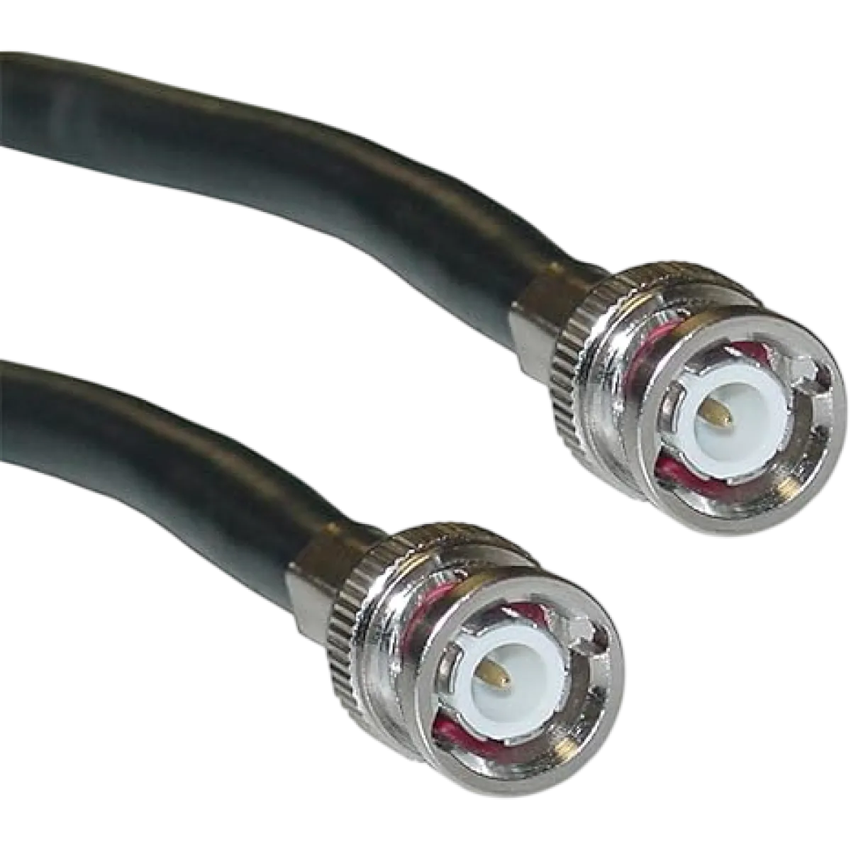Hitec (4107) BNC + DC (M-M) Coaxial Cable for Cameras - 50m - Black