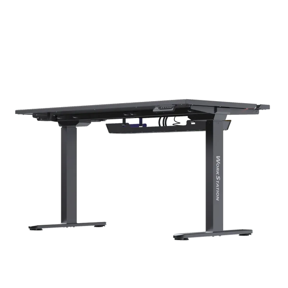 Fantech (DW114) Work Station Desk Table - 140x70 cm - Adjustable Rising Desk - RGB - Black