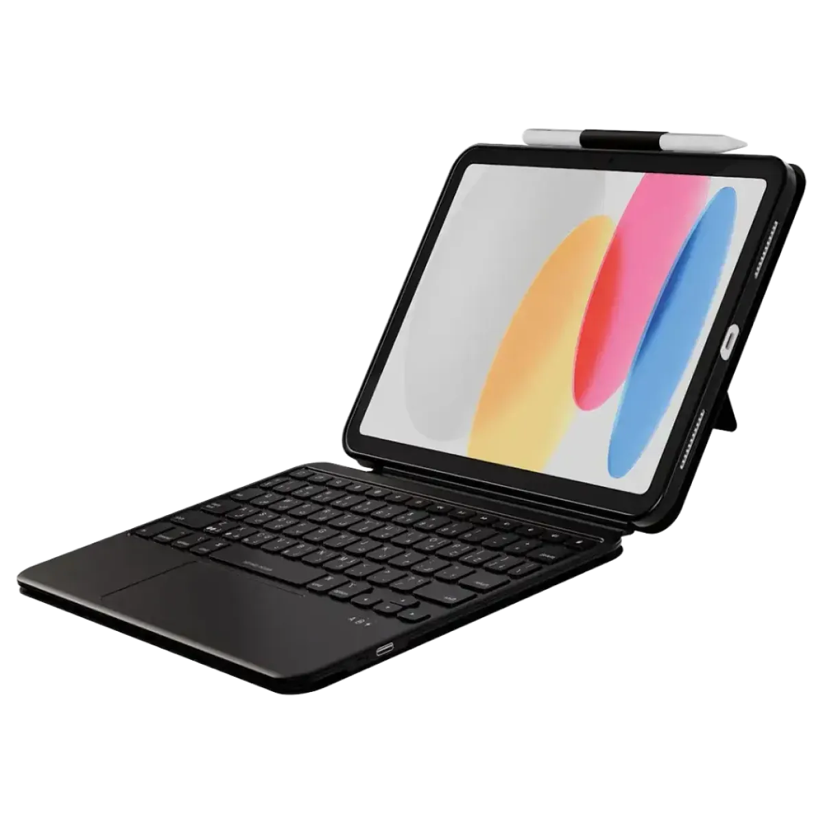 Levelo (LVLARLTBKCA16BK) Universal Smart Keyboard Case/Stand - US/AR Layout - Black