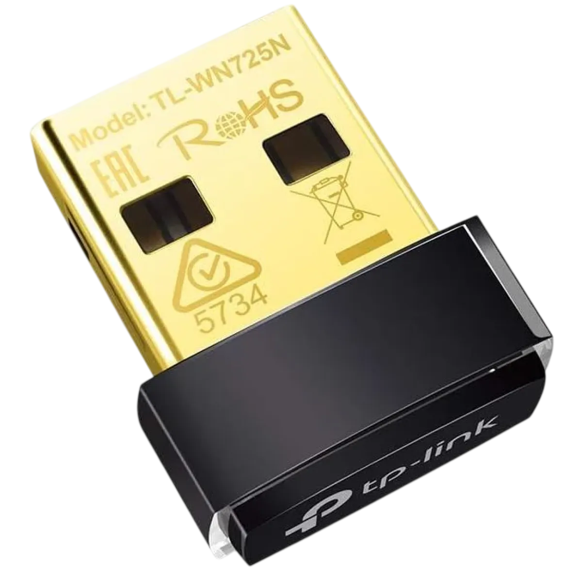 TP-Link (TL-WN725N) 150Mbps Wireless N Nano USB WiFi Adapter - Black