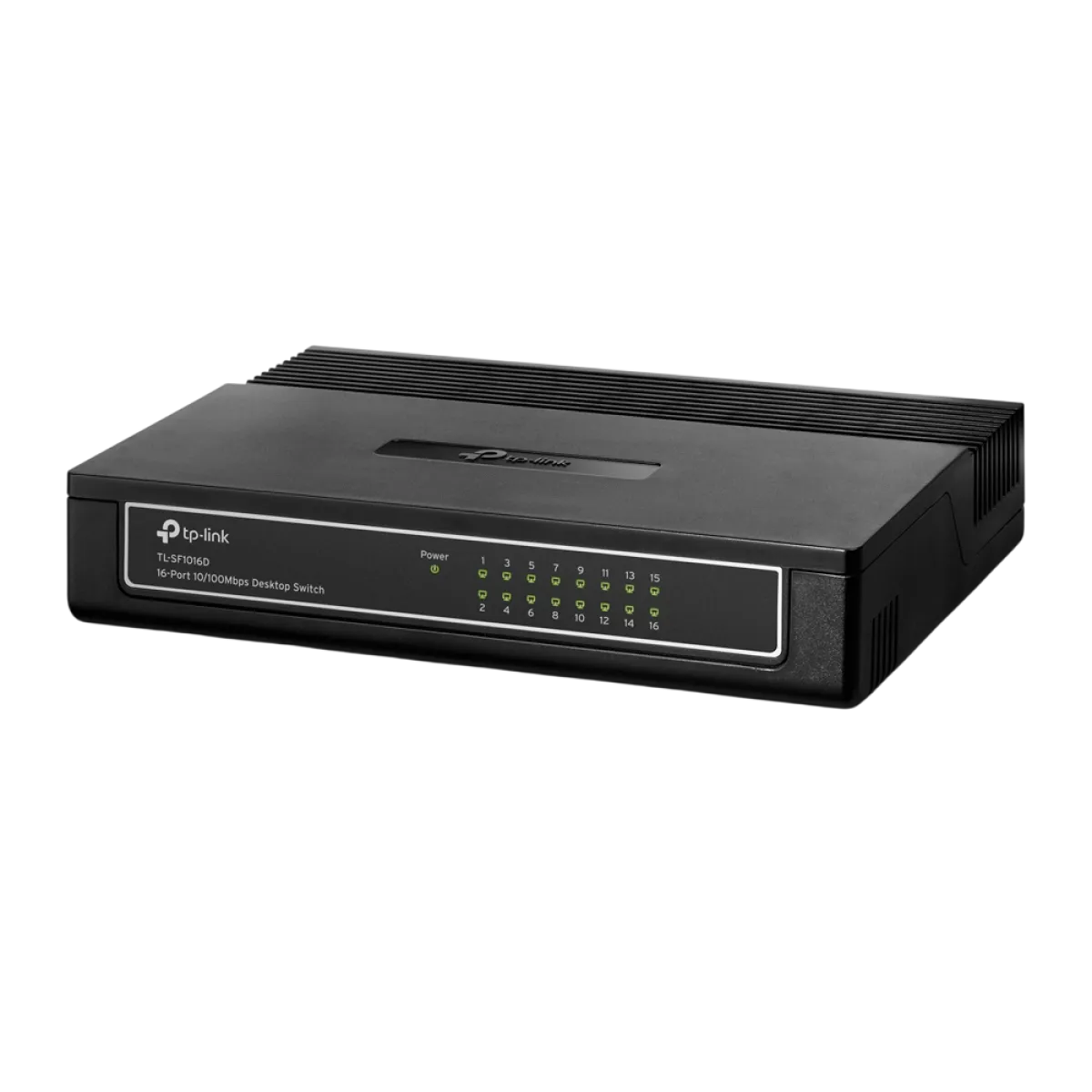TP-Link (TL-SF1016D) 16-Port 10/100Mbps Desktop Switch - Black