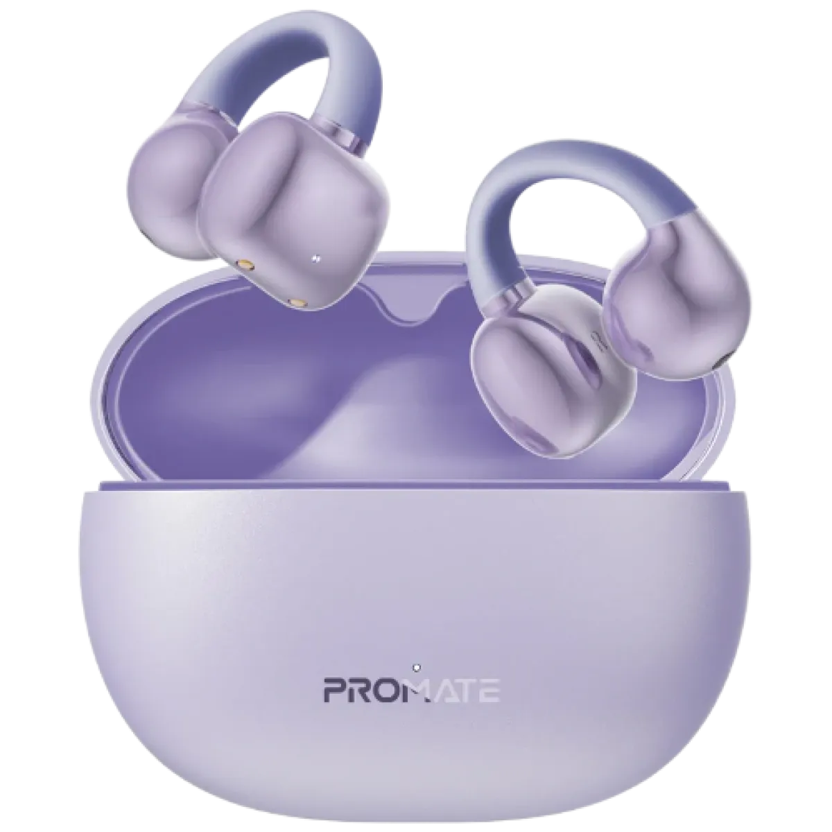 Promate (AirClip.Pro) Bluetooth Wireless Earbuds Ear Clip On - 2Yrs- Purple