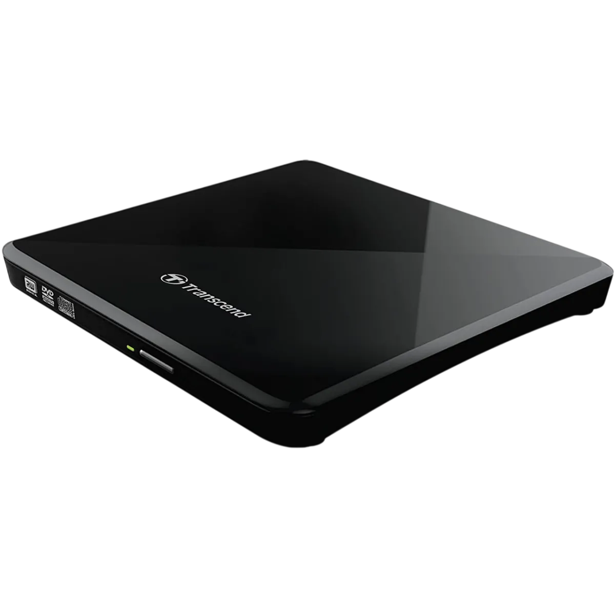 Transcend (TS8XDVDS-K) Ultra-Thin 8X USB2.0 Portable CD-DVD Writer - Black