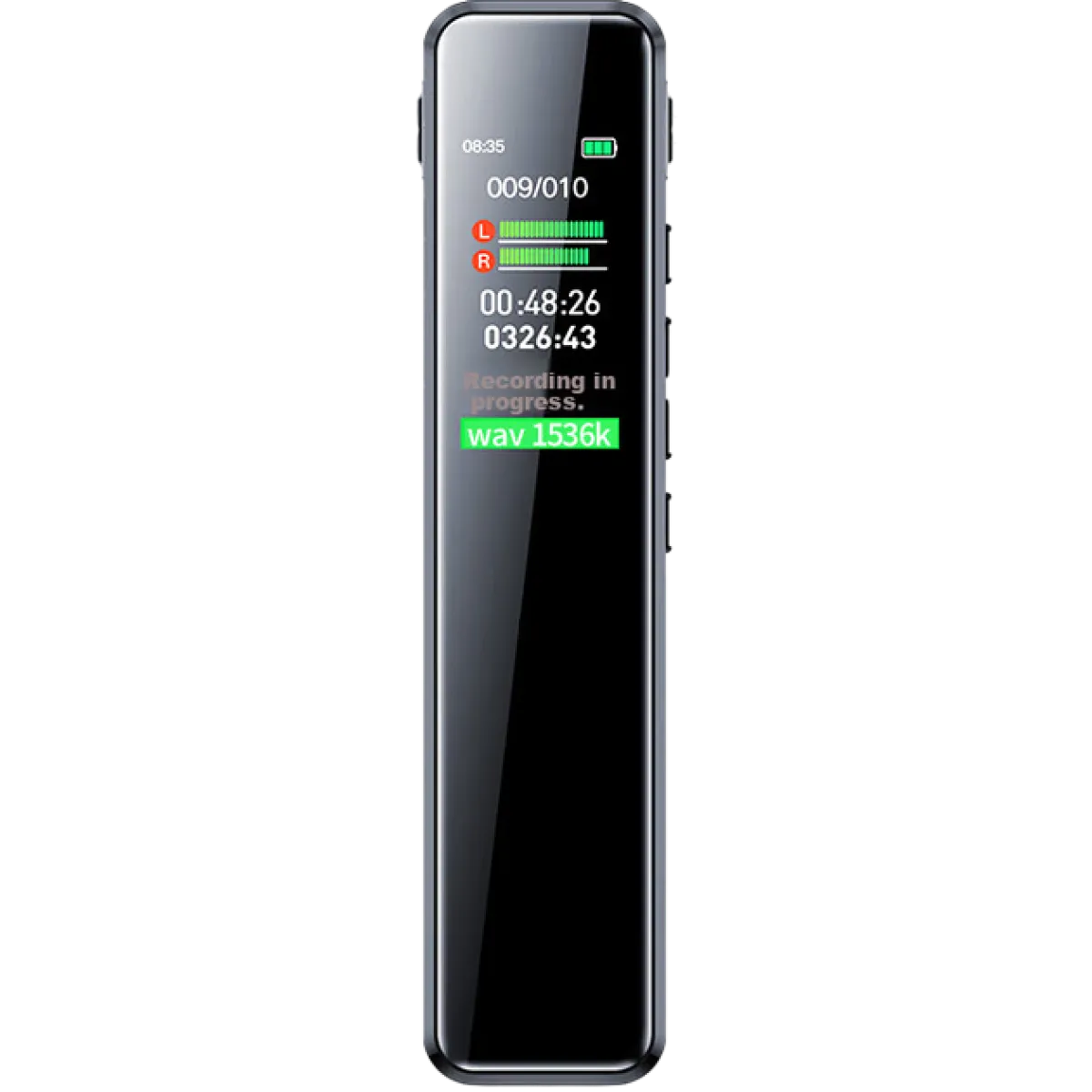 Lenovo (B610) 64Gb Digital Voice Recorder - LCD Display - Black
