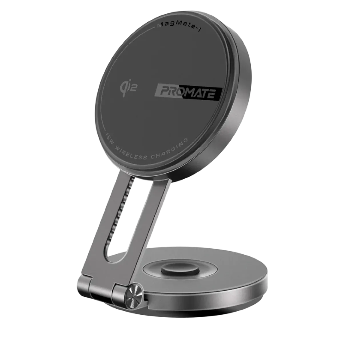 Promate (MagMate-1) Wireless Magnetic Smartphone Holder - 2Yrs- Black