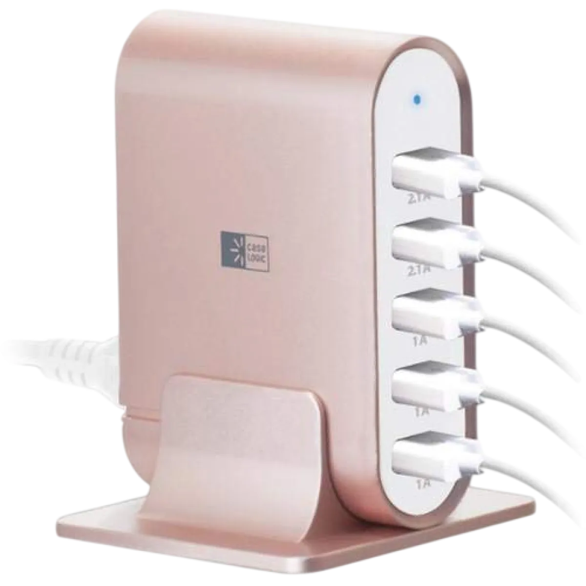 Case Logic (CL-CS-05-700-RG) Universal USB Charging Station - 7.1A - 5x USB - 2Yrs - Pink