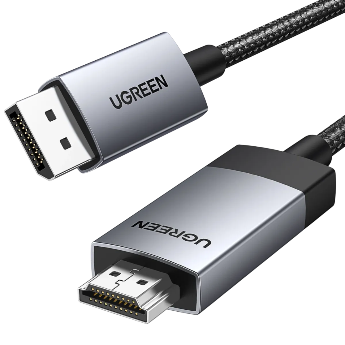 UGreen (15774) DP To HDMI Cable 4K (M-M) - 2m - Black