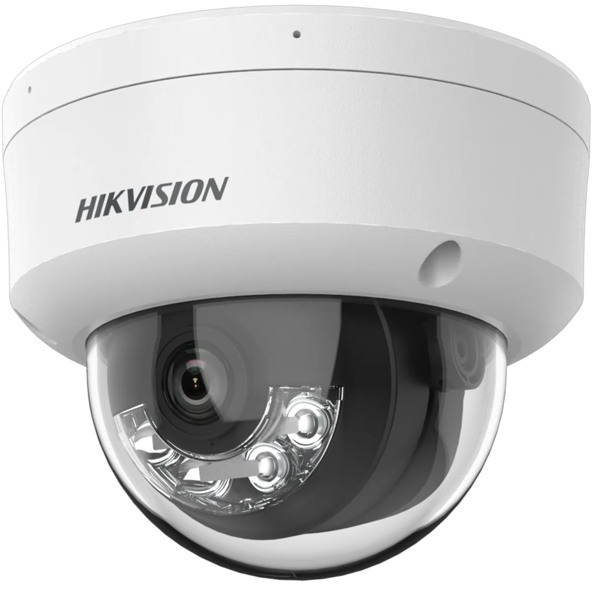 Hikvision (DS-2CD1163G2-LIU) 2.8mm 6MP Smart Hybrid Light Fixed Dome Network Camera, Mic - White
