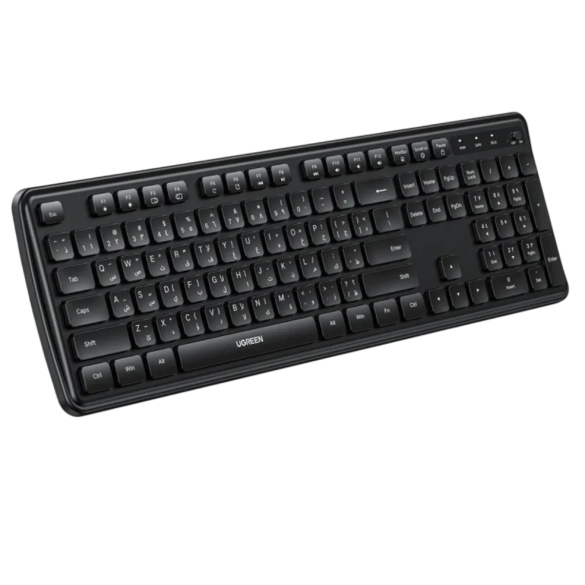UGreen (65734) K331 Wireless Keyboard, US/AR Layout - Black