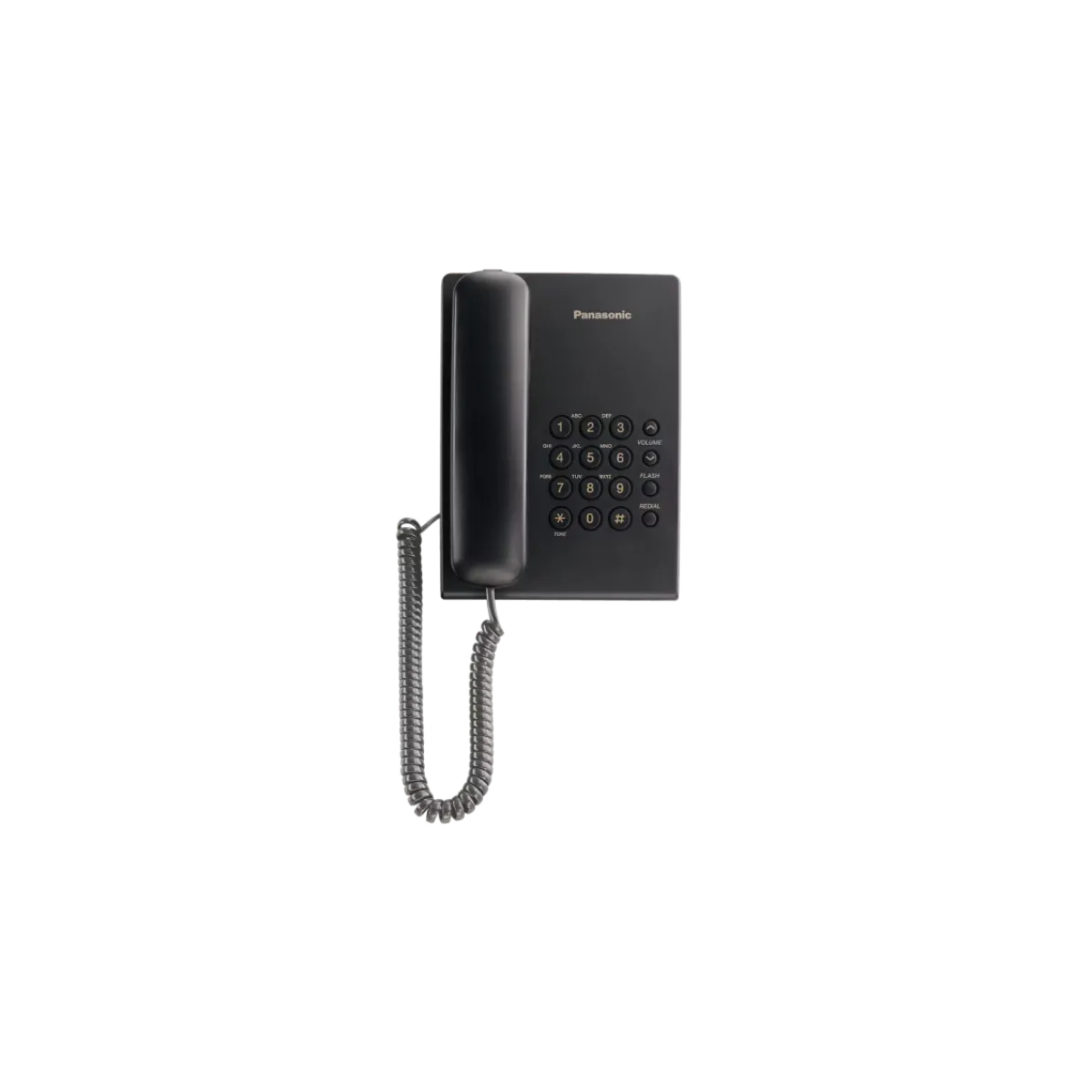 Panasonic (KX-TS500MX) Corded Single LandLine Telephone - Black