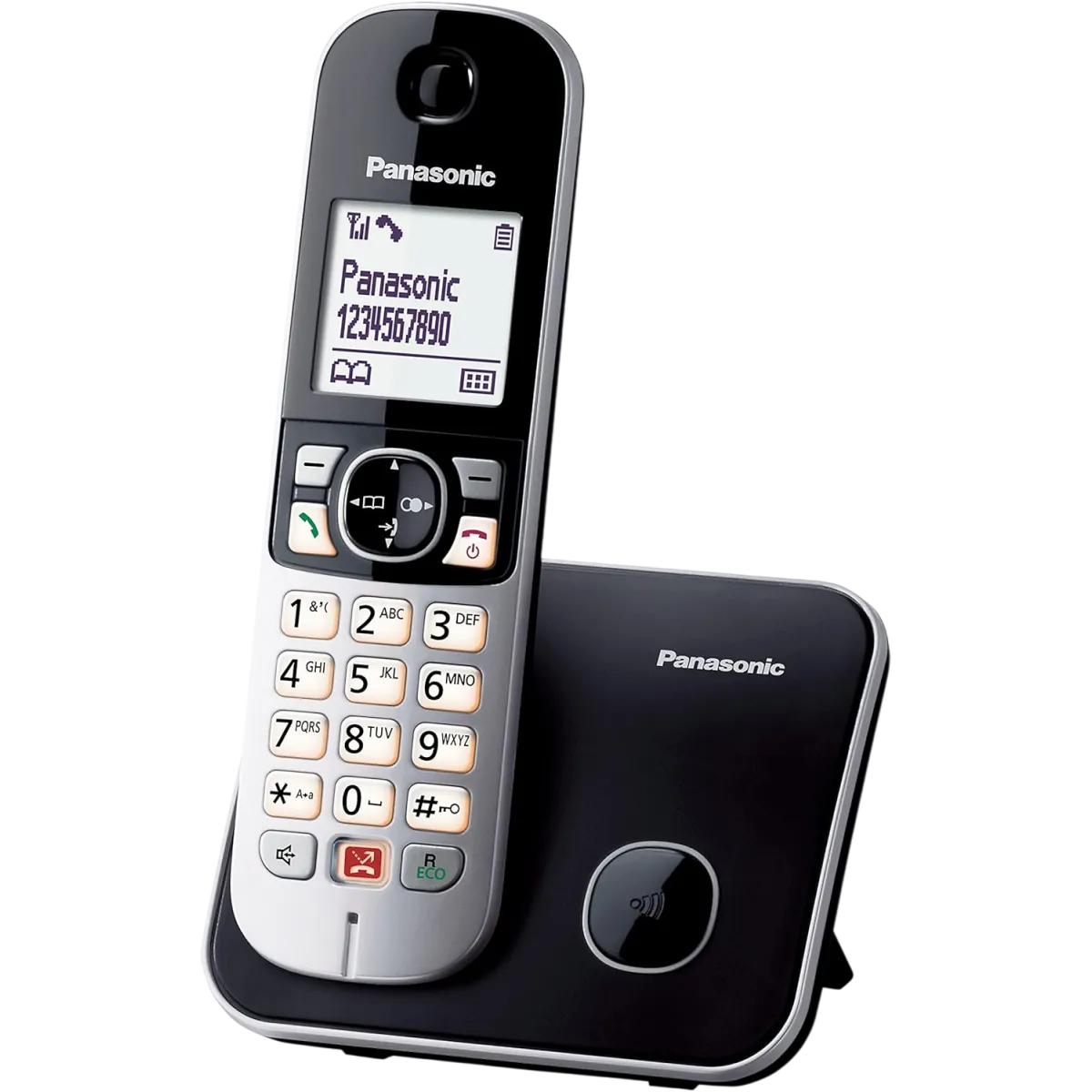 Panasonic (KX-TG6851SPB) DECT Digital Cordless Phone Set - Call Block - Black