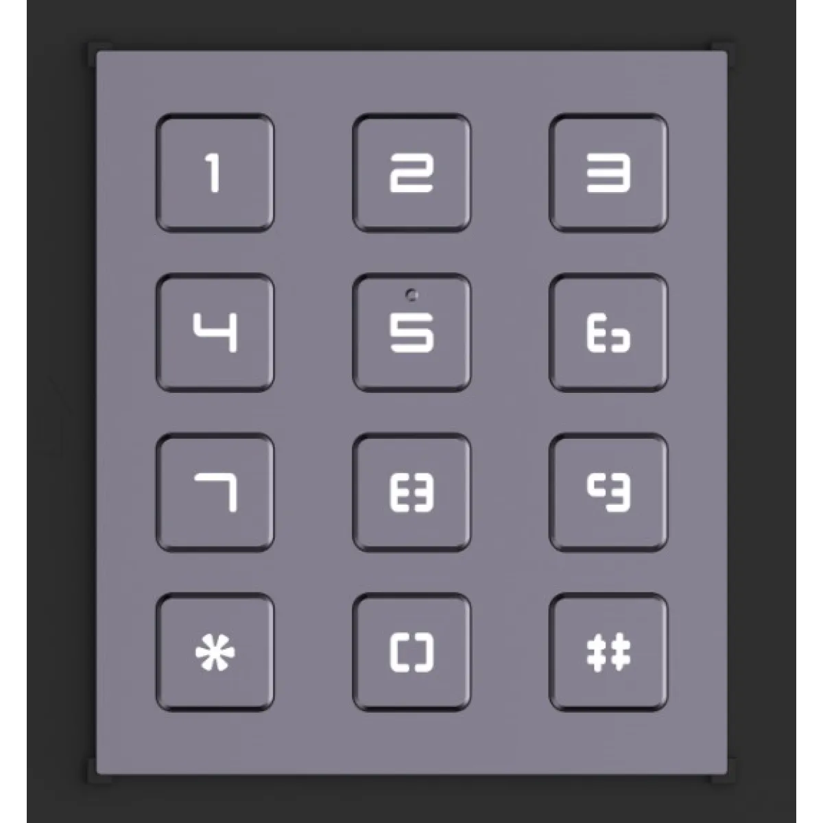 HikVision (DS-KD-KP) Pro Modular Door Station - Backlit Buttons - Dual-Function Access - Black