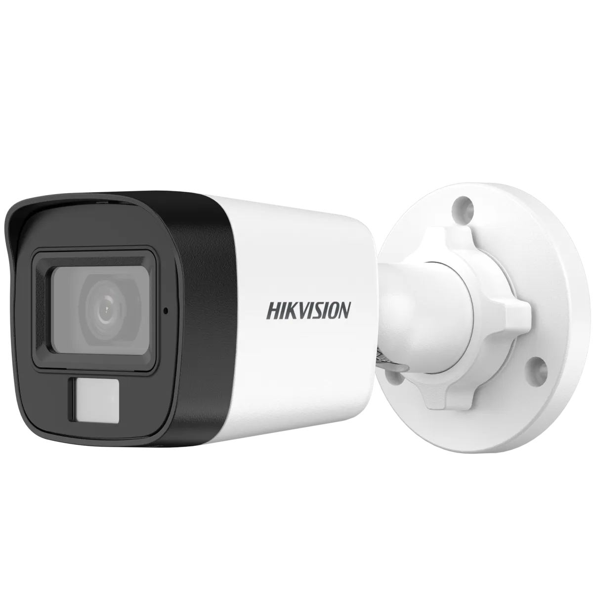 Hikvision (DS-2CE16K0T-LPFS) 2.8mm 3K Smart Hybrid Light Fixed Mini Bullet Camera, Mic - White
