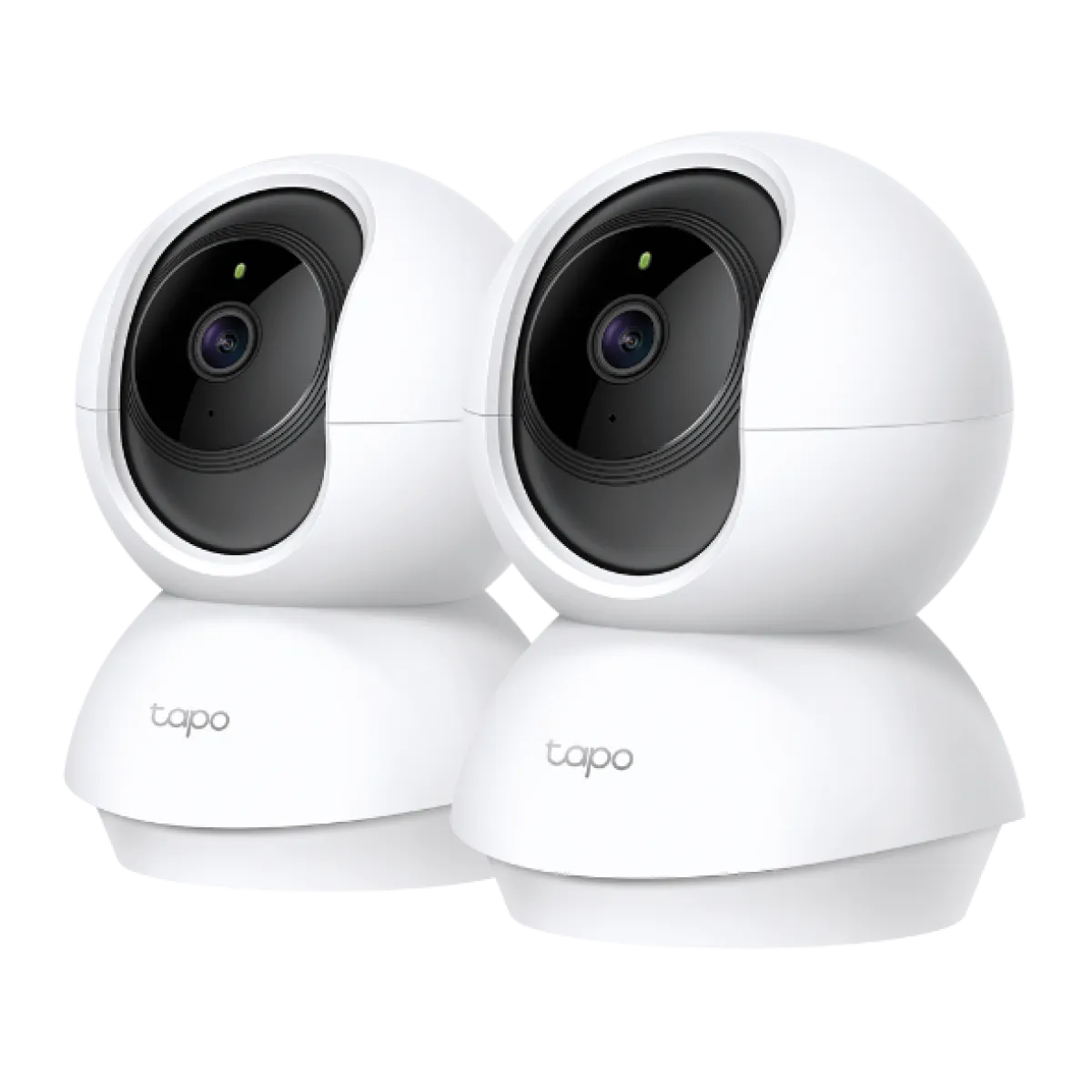 TP-Link (Tapo-C200P2) Pan/Tilt Home Security Wi-Fi Camera - 2Pack - White