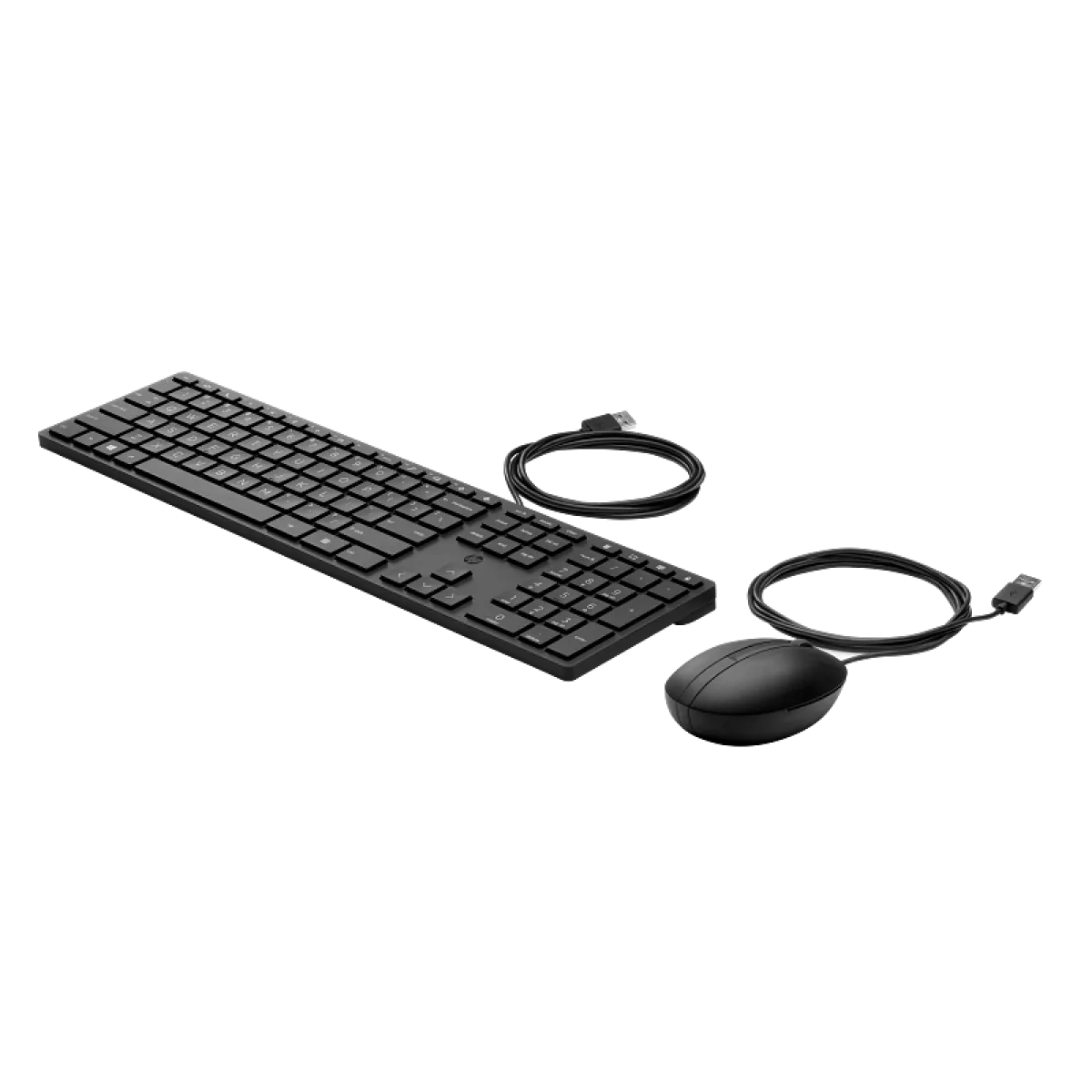 HP (9SR36AA) Wired Keyboard and Mouse Combo - US Layout - White
