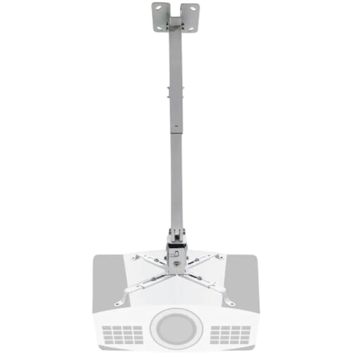 NCTS (CM5080) Ceiling Projector Mount with Adjustable Height & Angle - 50/80cm - White