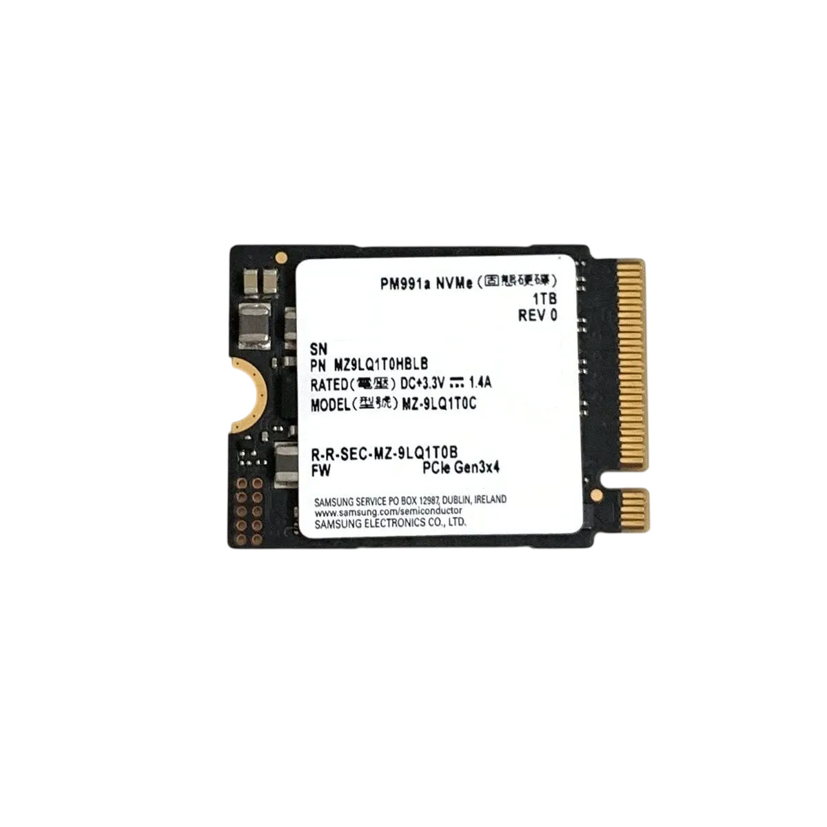 Samsung (PM991a) 128Gb M.2 2280 PCIe3.0 x4 NVMe SSD