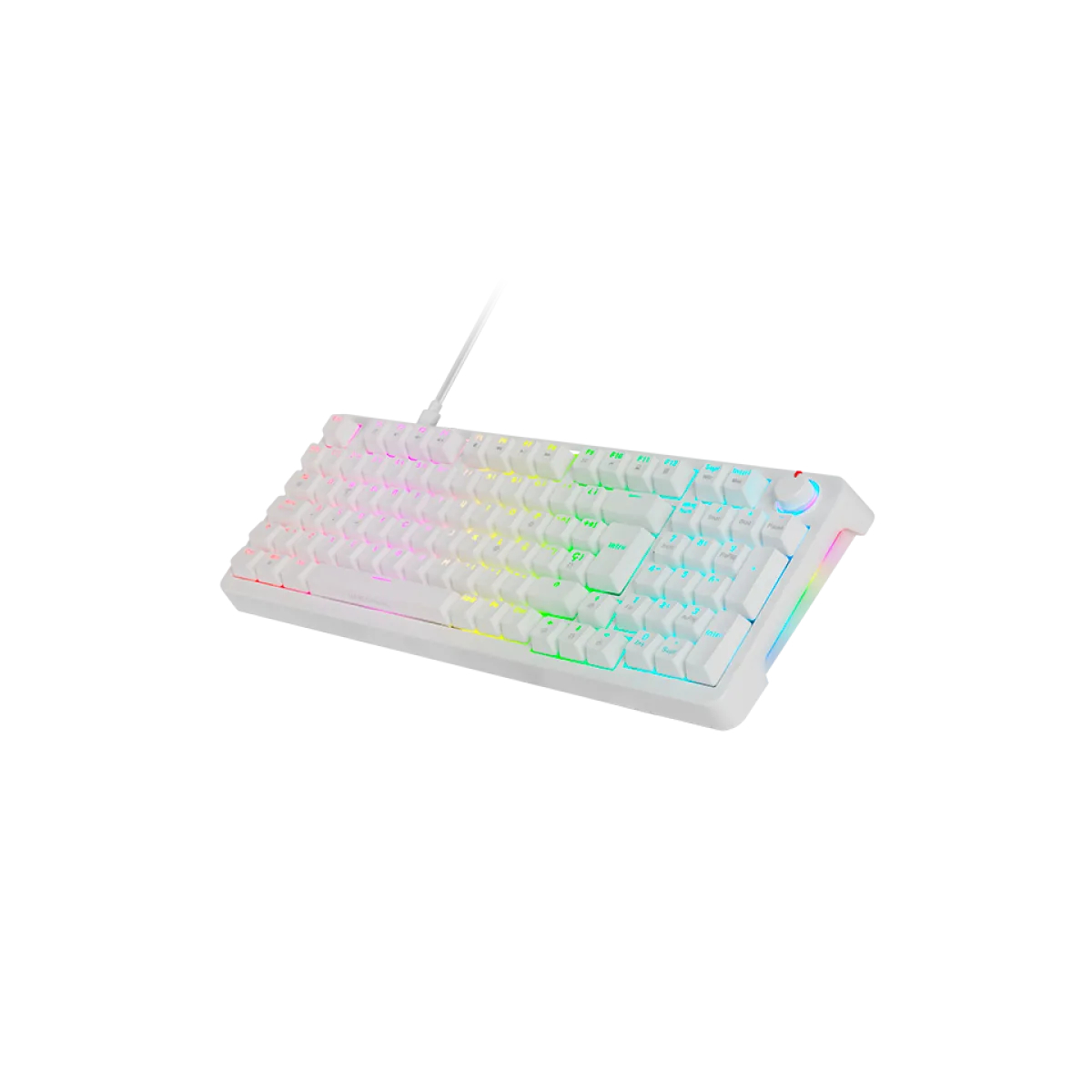 Mars (MKPROWYUS) MKPro Mechanical Wired Gaming Keyboard - RGB - Yellow Switch - US Layout- White