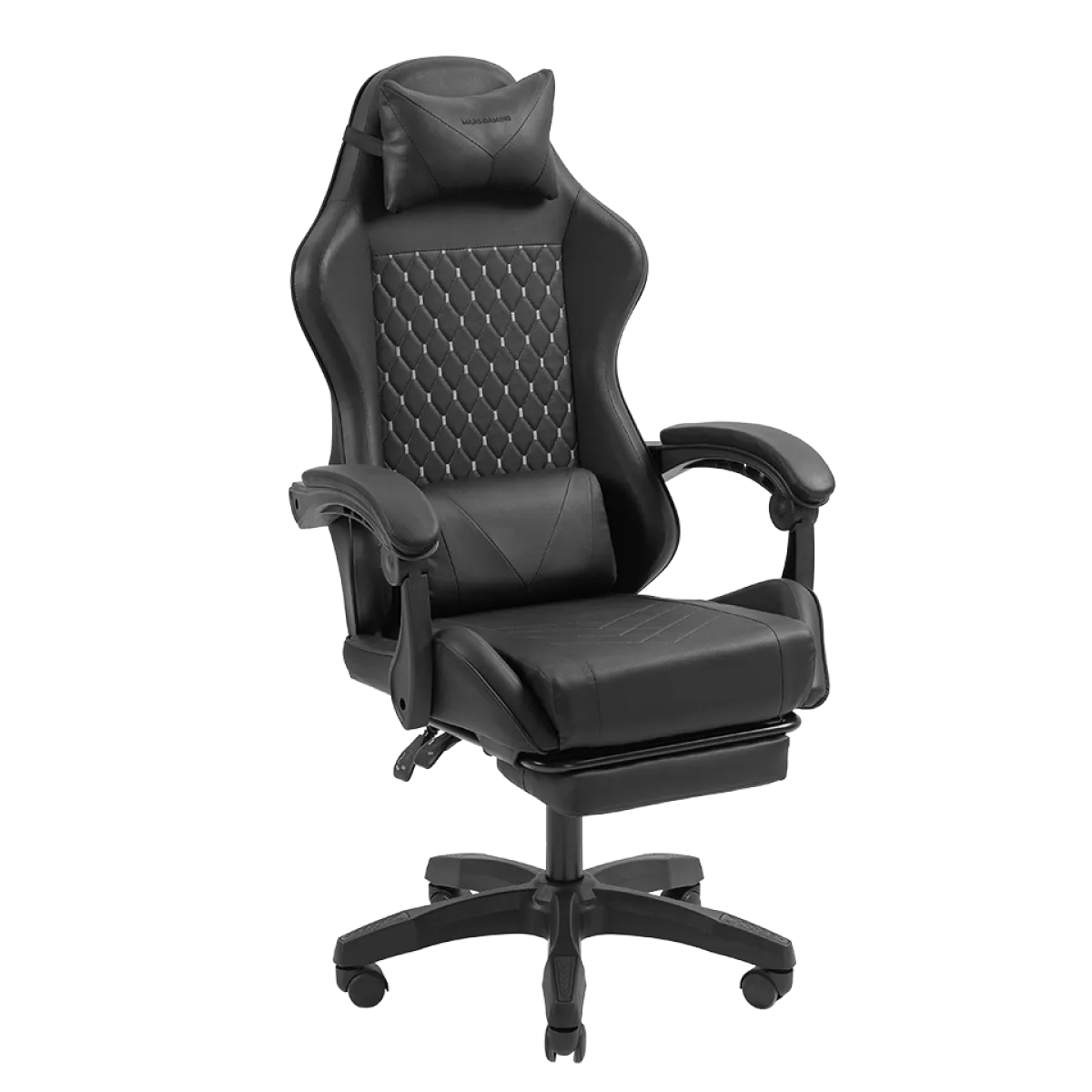 Mars (MGCXBK) Total Comfort Racing Leather Gaming Chair - Black
