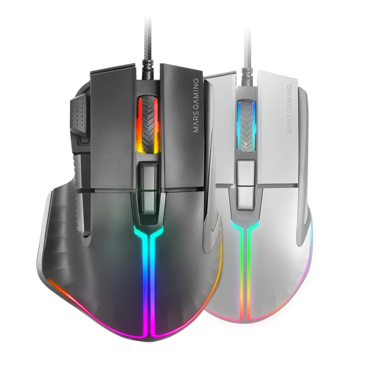 Mars (MMXT) Wired Gaming Mouse - 12,800 DPI - RGB - Black