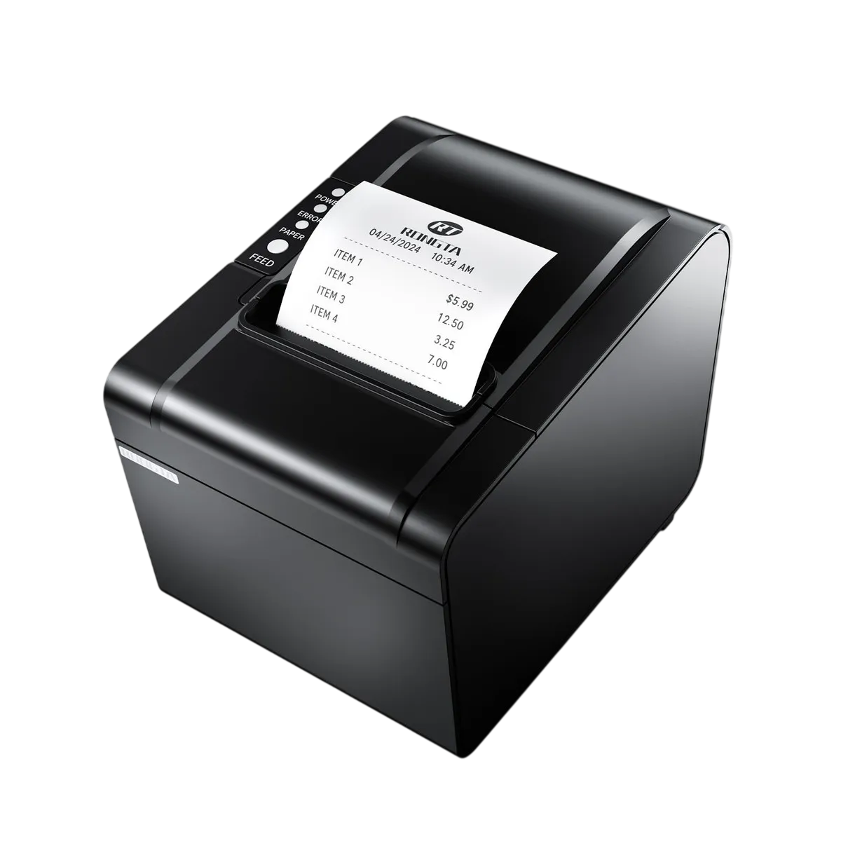 Rongta (RP325) 80mm Thermal Receipt Printer - USB, LAN, Serial Interface - Black