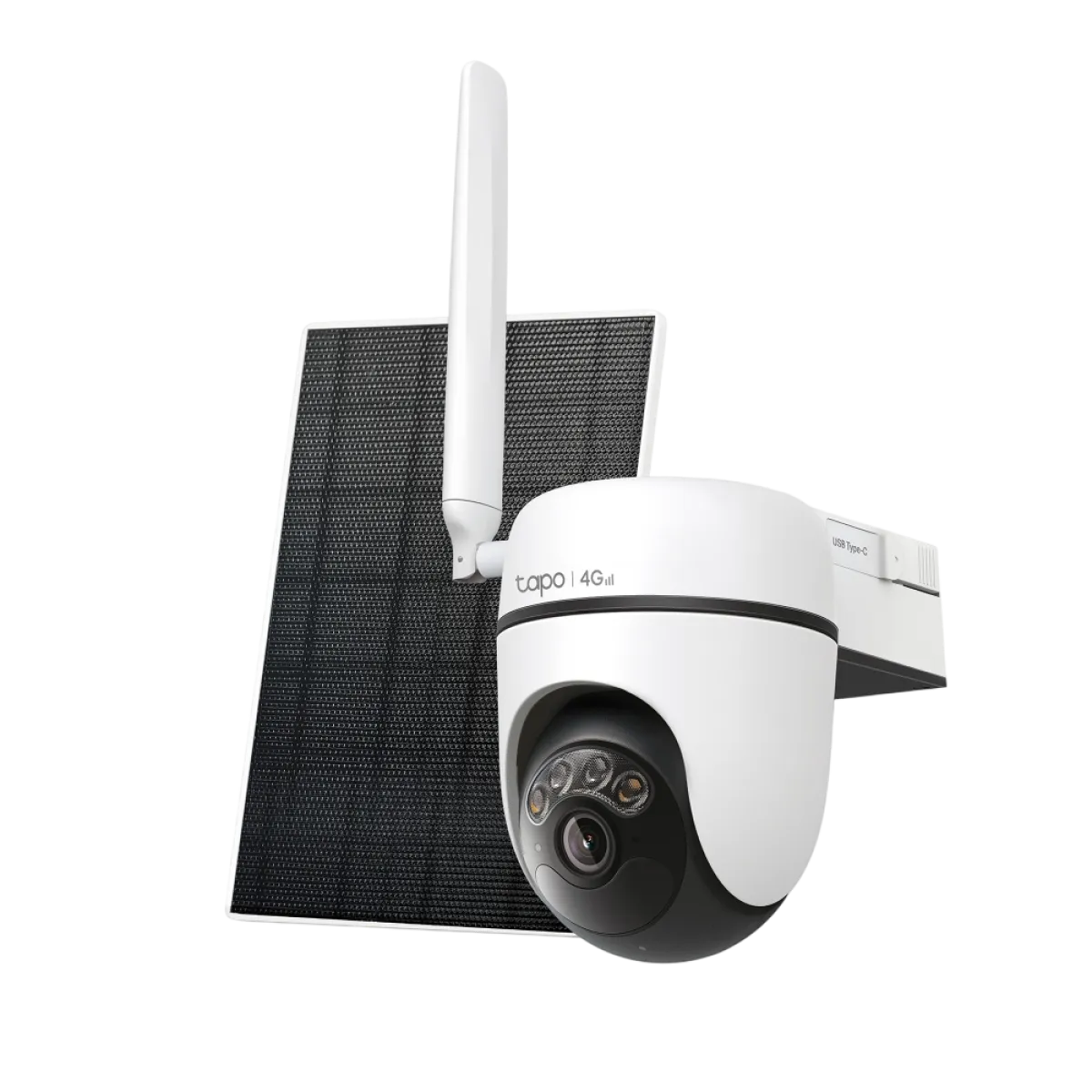 TP-Link (Tapo-C615G Kit) Solar-Powered Pan/Tilt 4G LTE Security Camera Kit - White