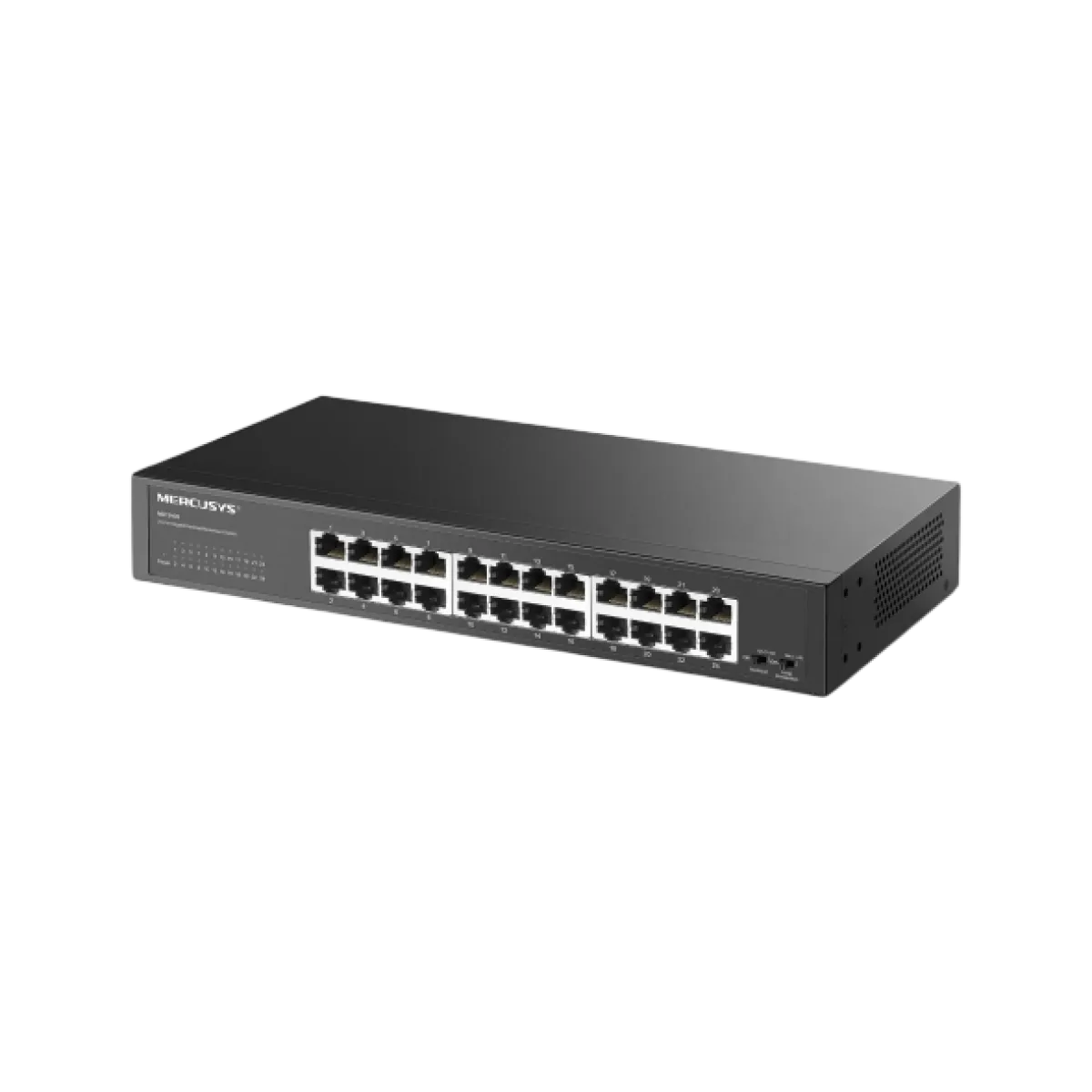 Mercusys by TP-Link (MS124GS) 24-Port Gigabit Unmanaged Rackmount/Desktop Switch - Black